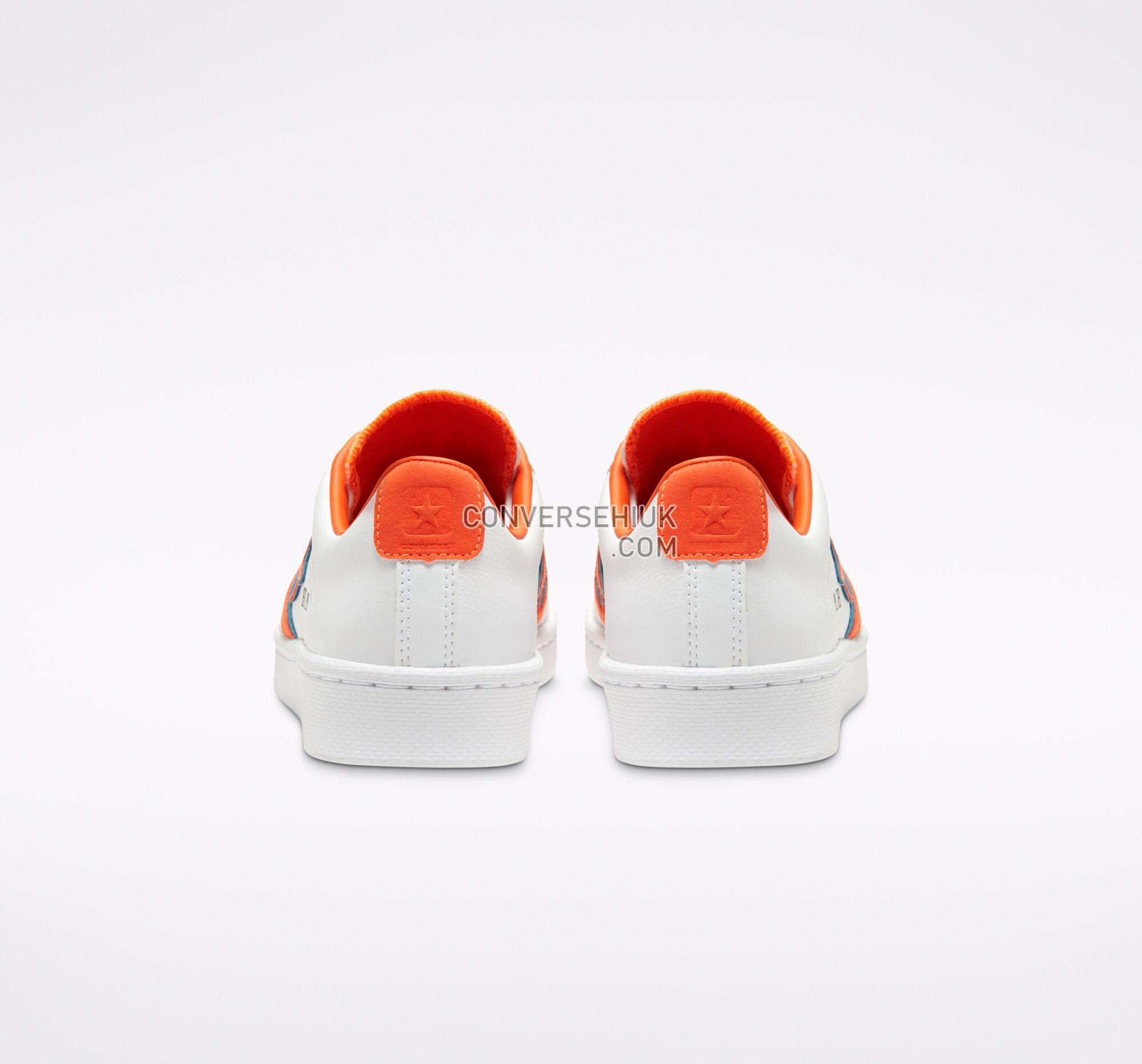 Converse Sunblocked Pro Leather White/Bold Mandarin 167853C Shoes