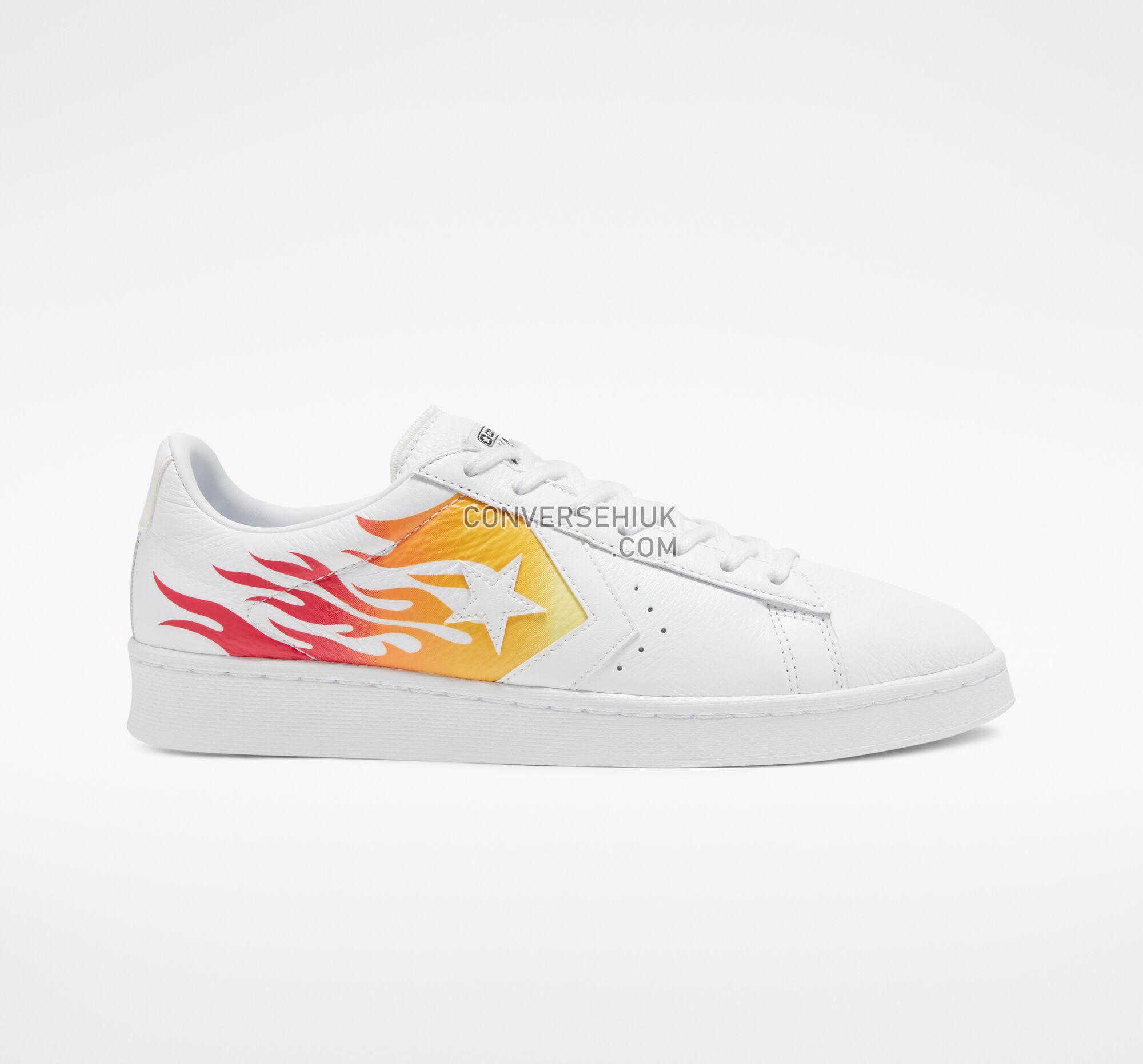 Converse Archive Print Pro Leather White/Bold Mandarin/Enamel Red 167935C Shoes