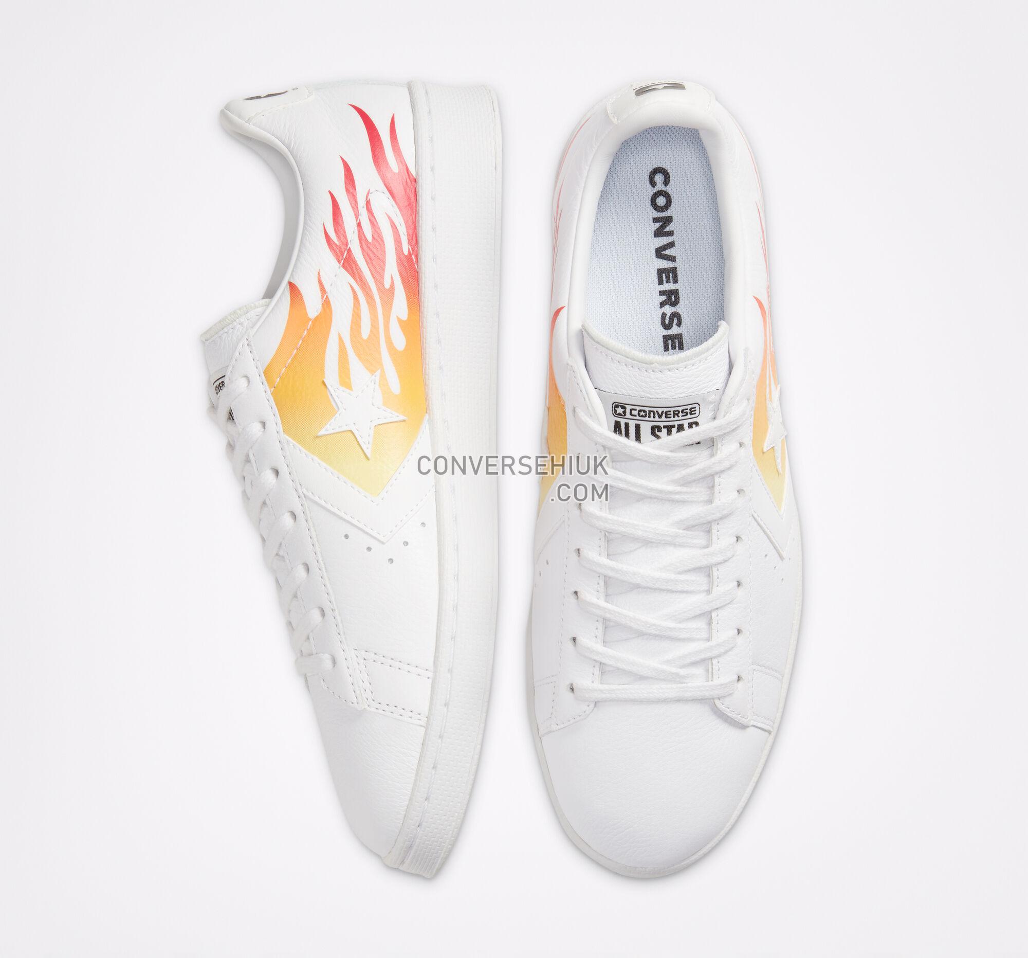 Converse Archive Print Pro Leather White/Bold Mandarin/Enamel Red 167935C Shoes