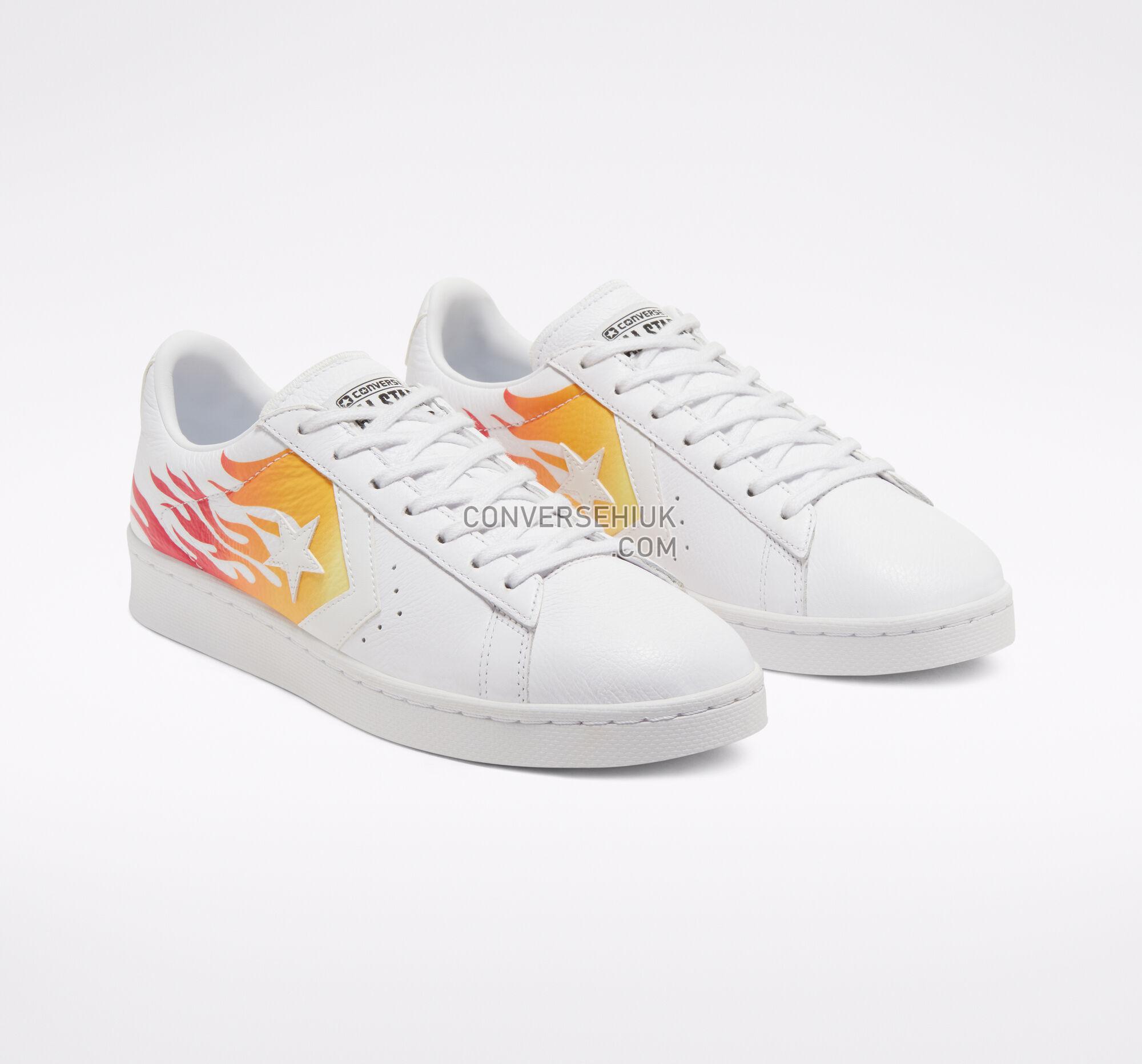 Converse Archive Print Pro Leather White/Bold Mandarin/Enamel Red 167935C Shoes