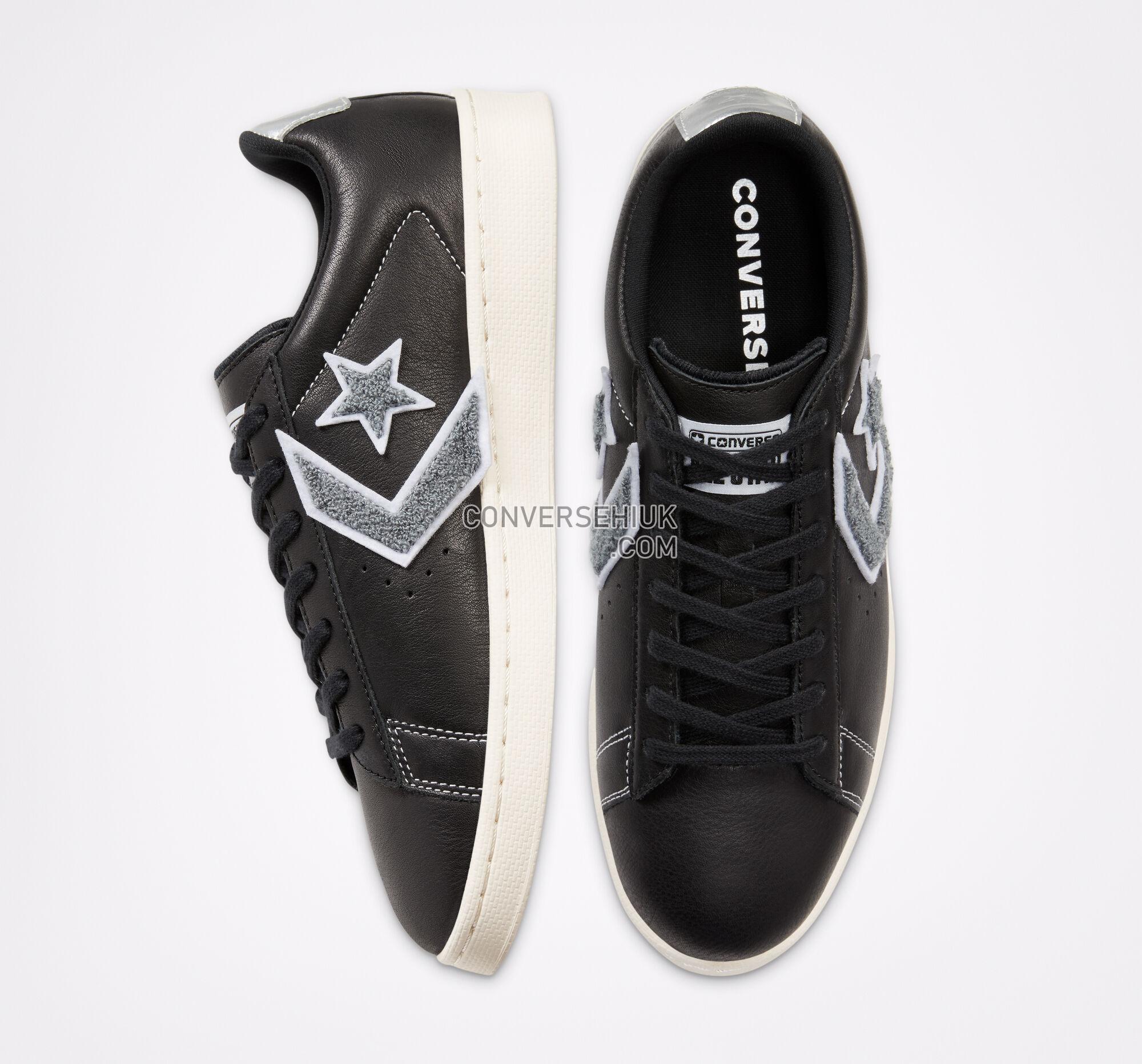 Converse 80s Pro Leather Black/Silver/Egret 167268C Shoes