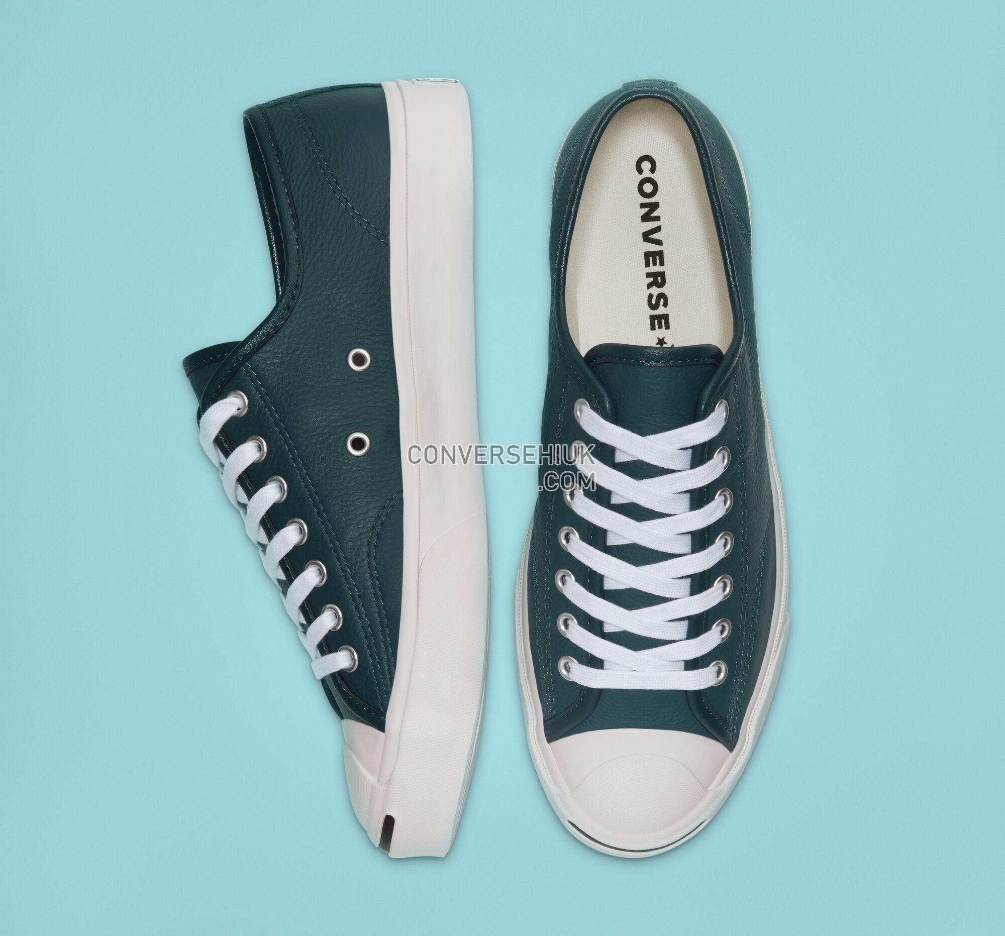 Converse Seasonal Color Leather Jack Purcell Faded Spruce/White/White 166726C Shoes