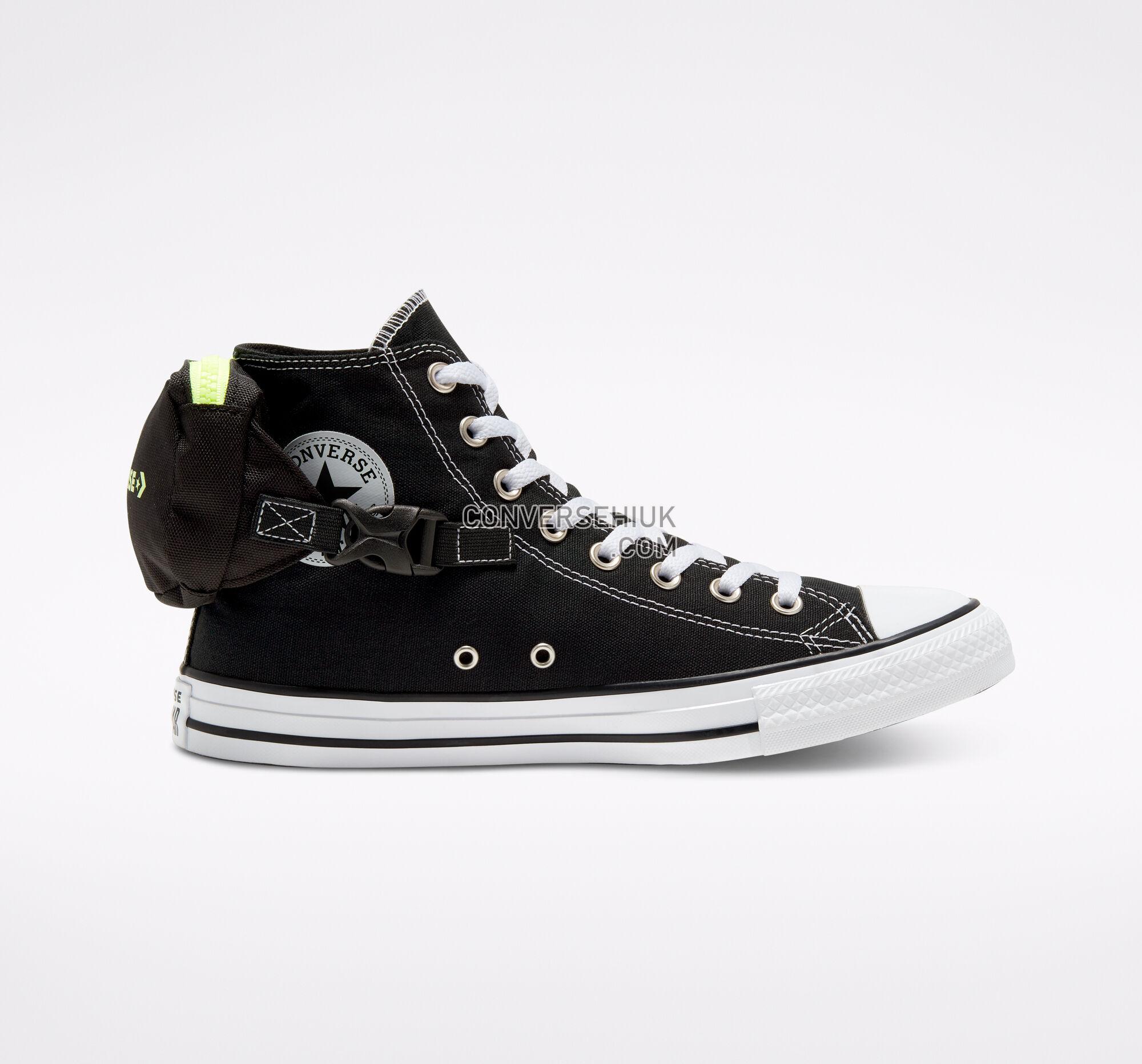 Converse Buckle Up Chuck Taylor All Star Black/White/Volt Glow 168261C Shoes