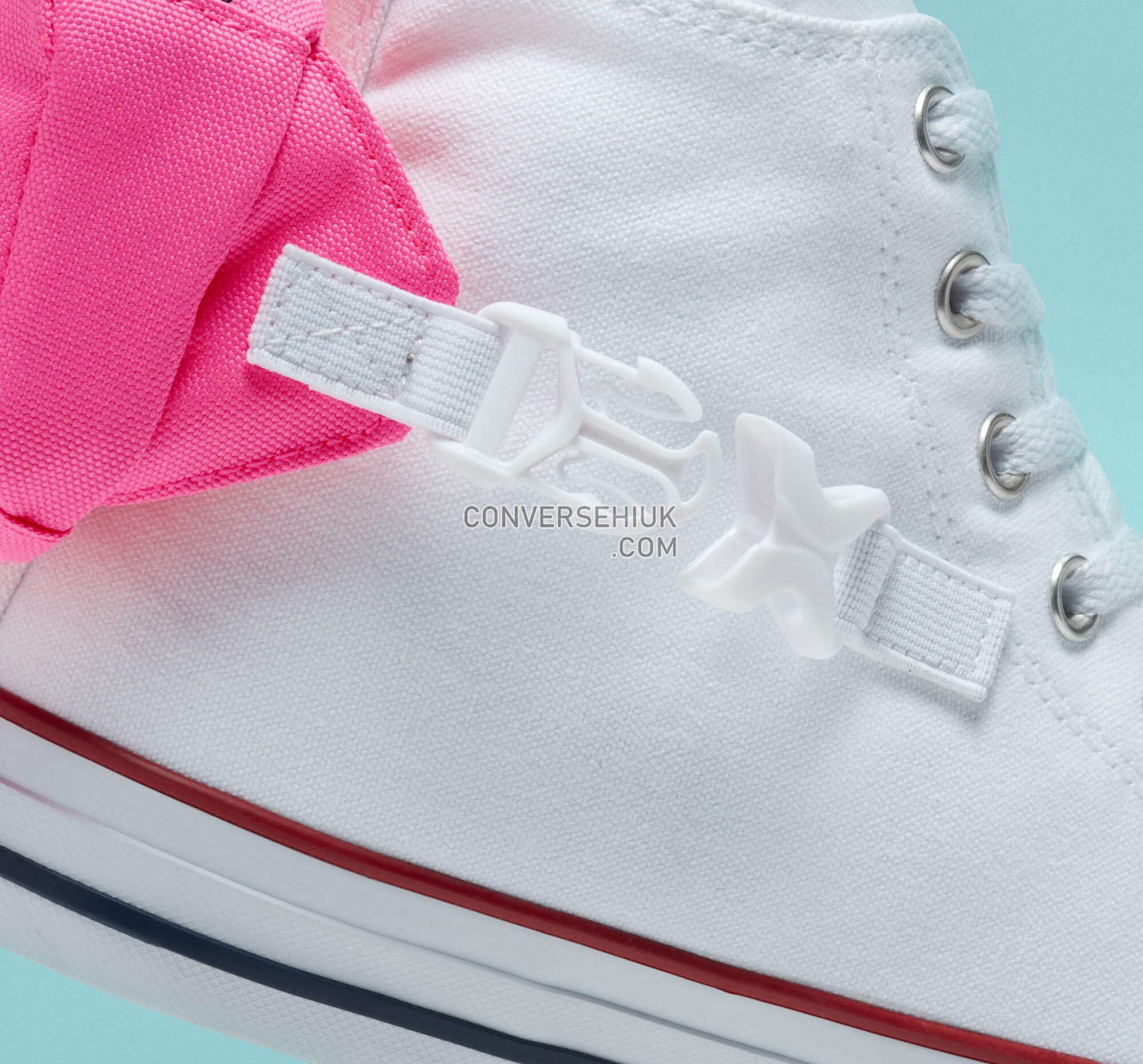 Converse Buckle Up Chuck Taylor All Star White/Neo Pink/White 168263C Shoes