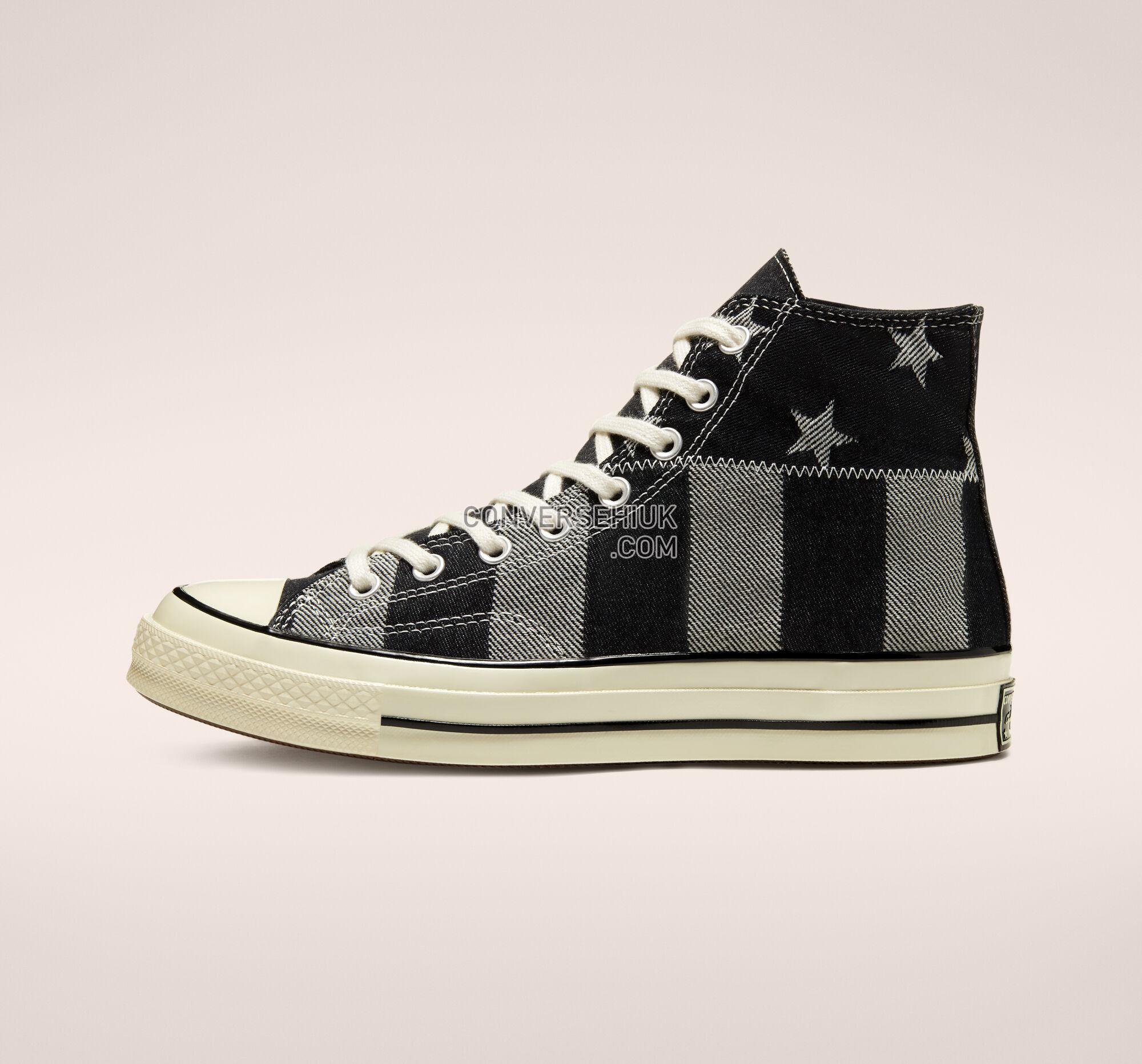 Converse Stars and Stripes Chuck 70 Black/White/Egret 167709C Shoes