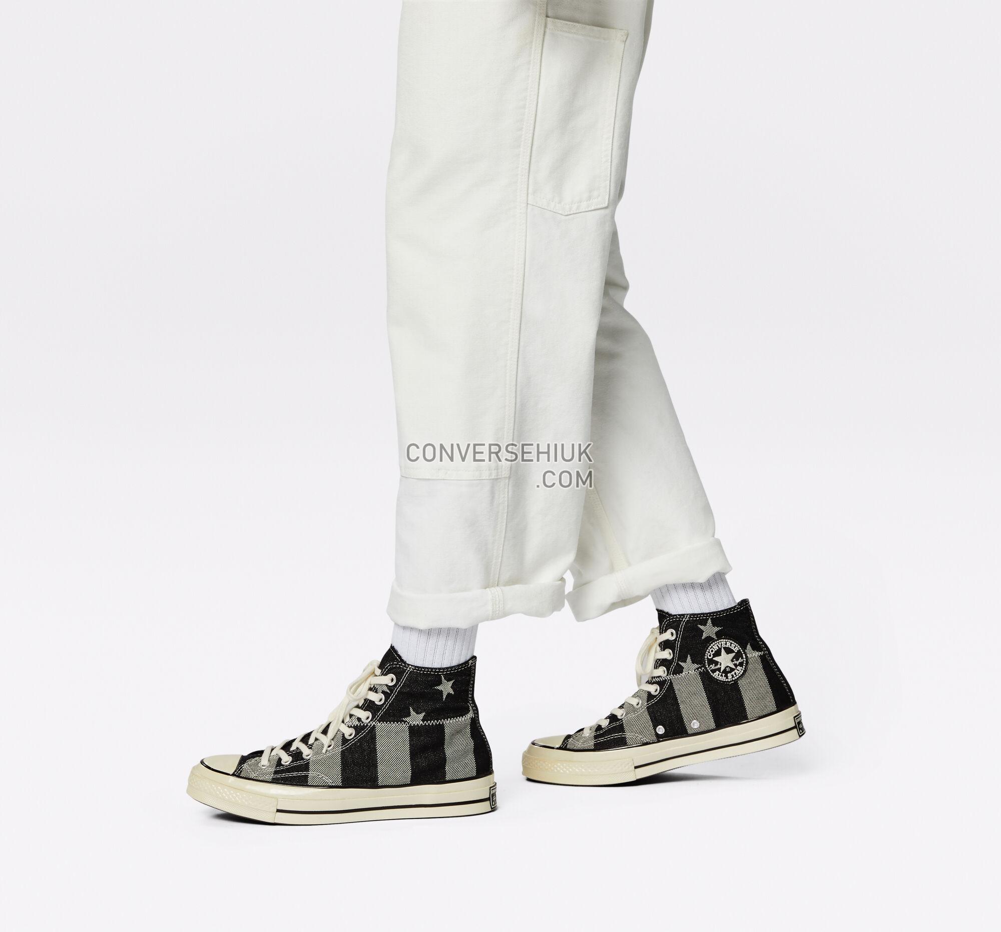 Converse Stars and Stripes Chuck 70 Black/White/Egret 167709C Shoes