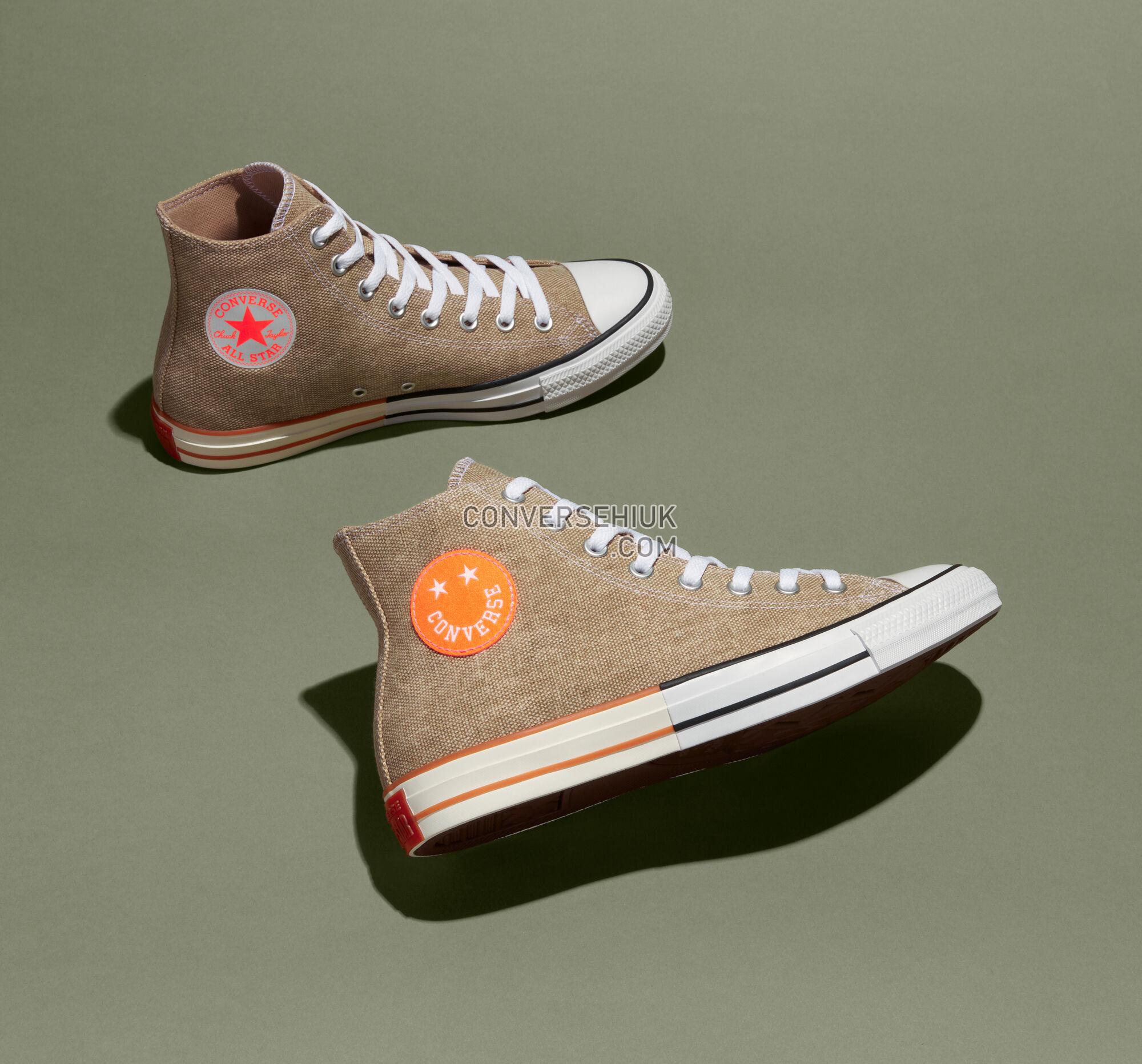 Converse Happy Camper Chuck Taylor All Star Khaki/Total Orange/White 167658F Shoes