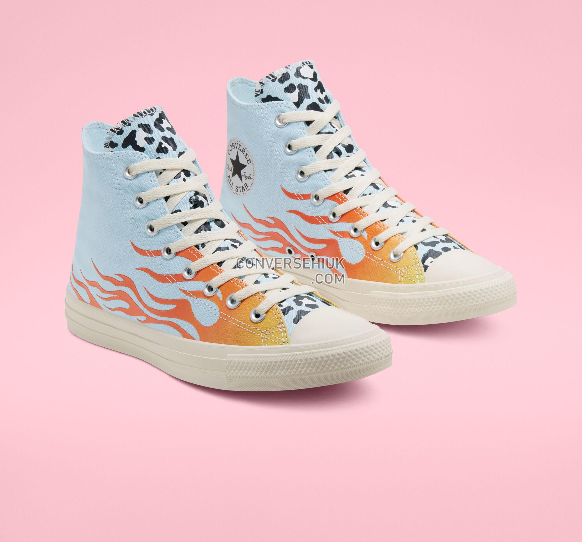 Converse Twisted Archive Prints Chuck Taylor All Star Agate Blue/Black/Total Orange 167927C Shoes