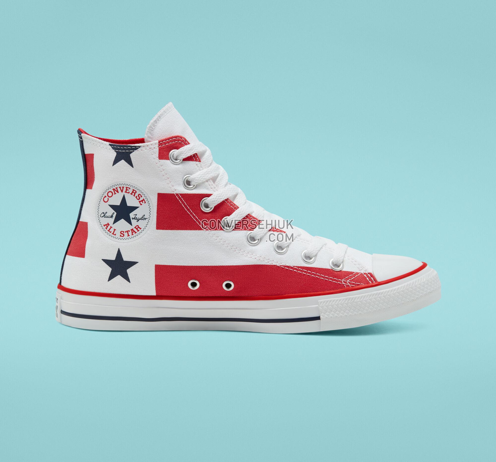 Converse Stars Stripes Chuck Taylor All Star White/University Red/White 167836F Shoes