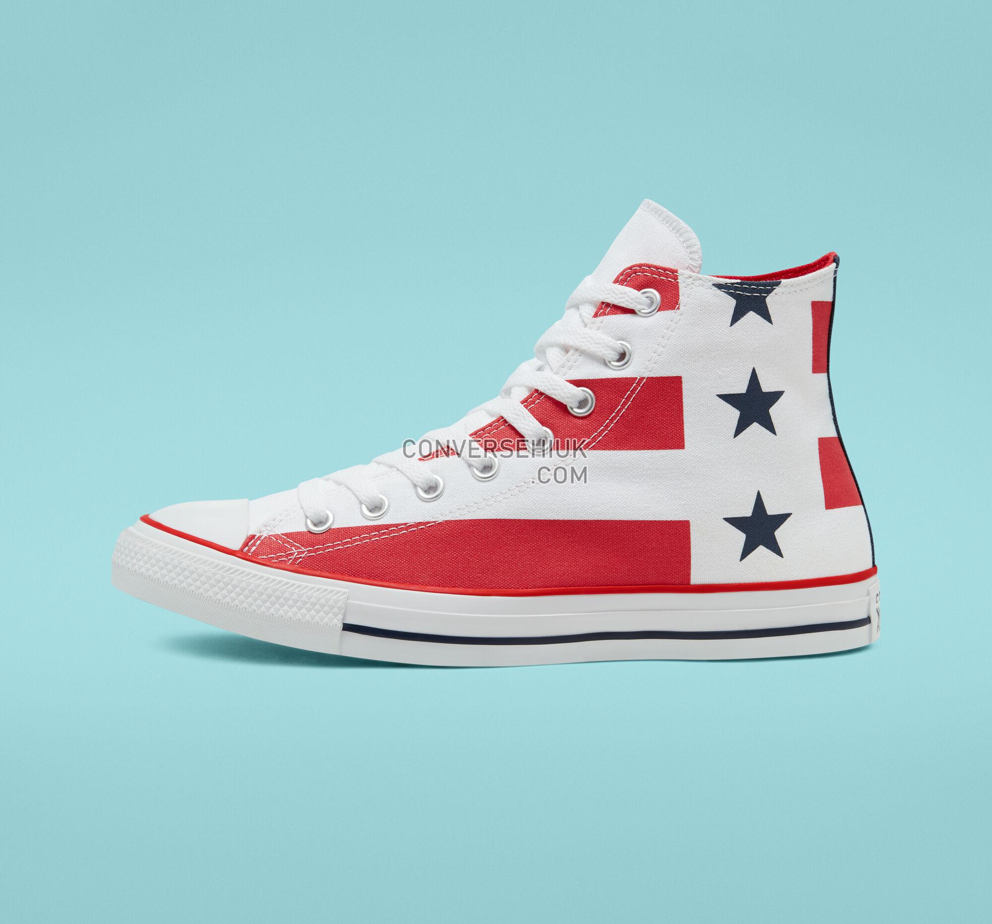 Converse Stars Stripes Chuck Taylor All Star White/University Red/White 167836F Shoes