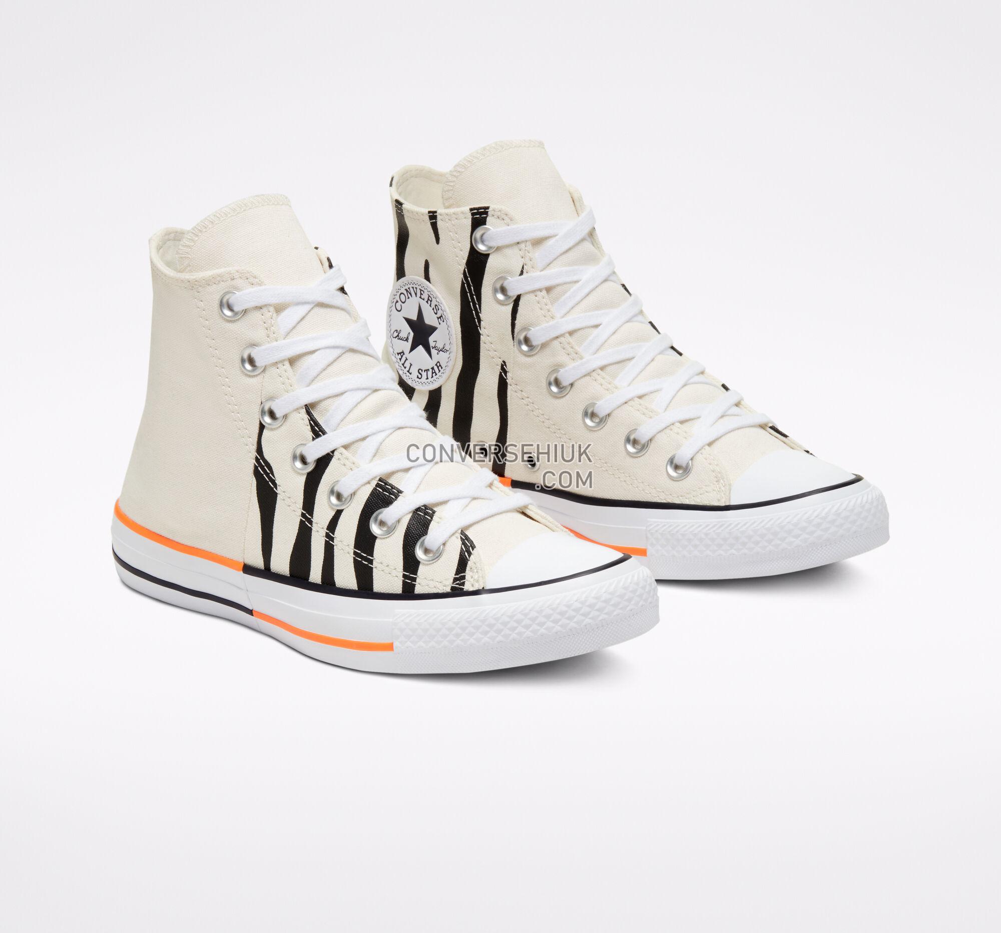 Converse Twisted Summer Chuck Taylor All Star Egret/Total Orange/Black 167661F Shoes