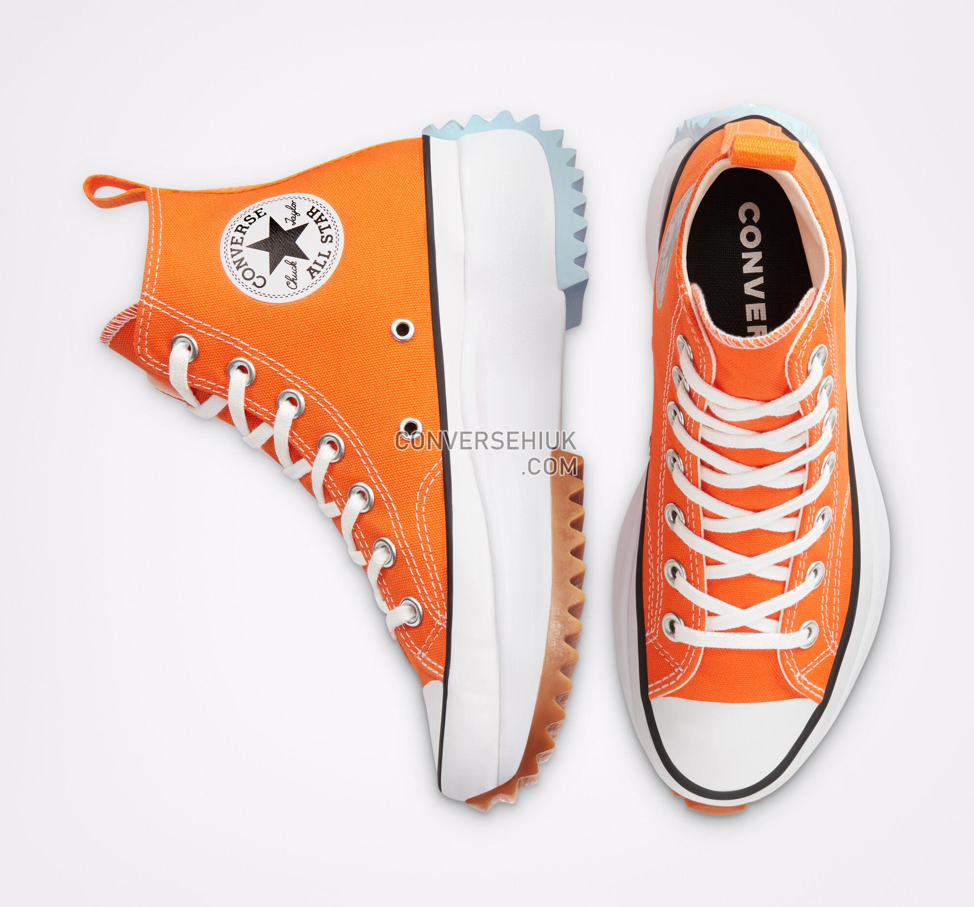 Converse Sunblocked Run Star Hike Total Orange/White/Agate Blue 168287C Shoes