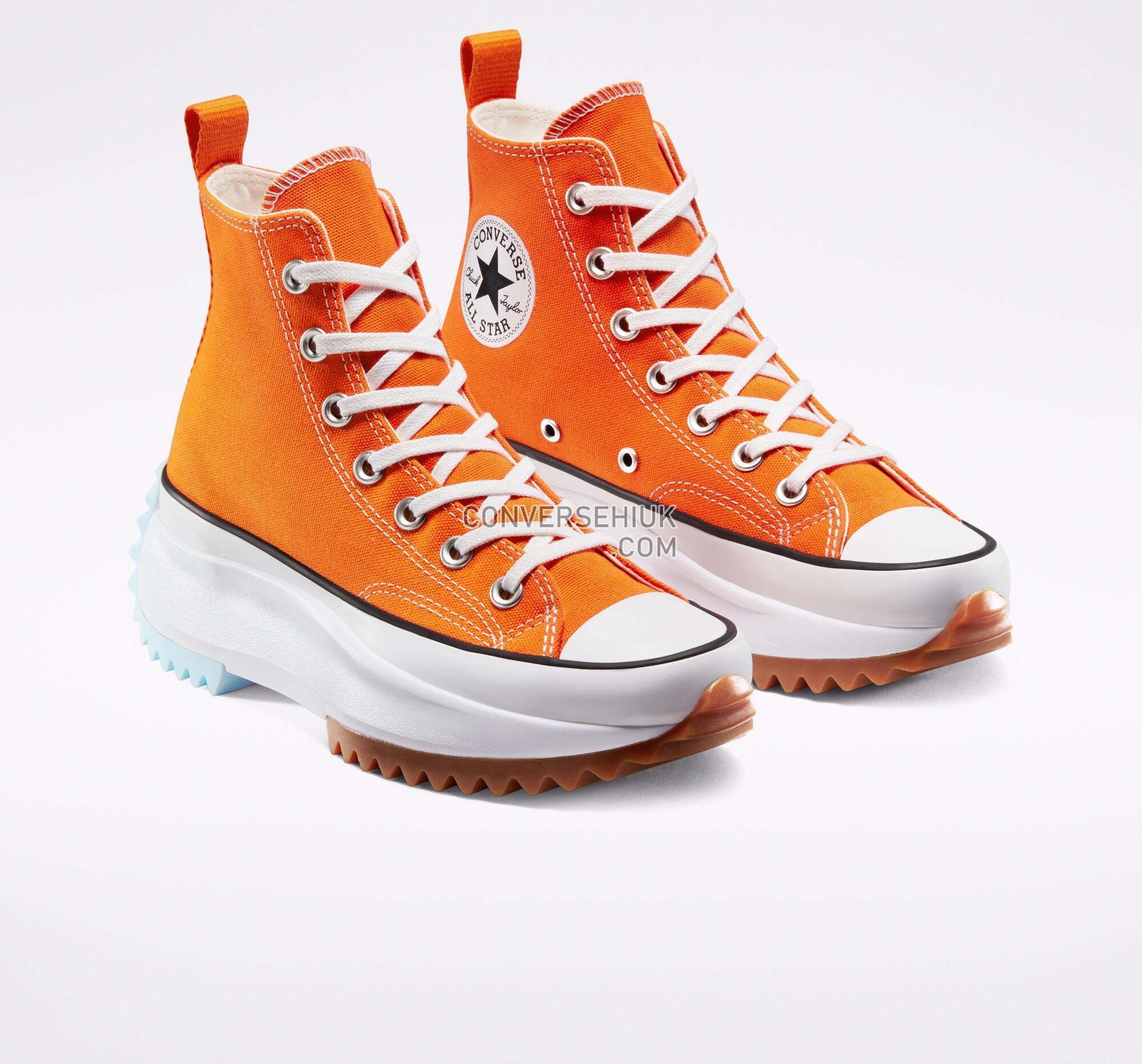 Converse Sunblocked Run Star Hike Total Orange/White/Agate Blue 168287C Shoes