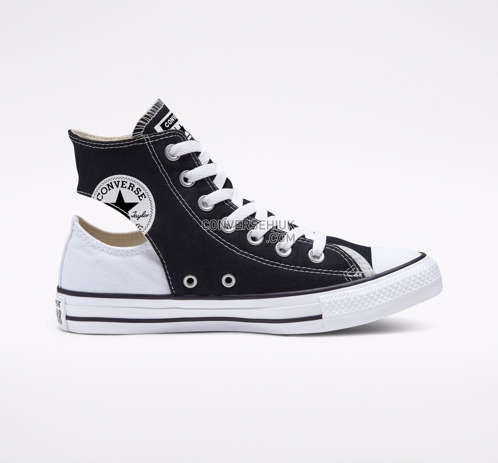 Converse Twisted Upper Chuck Taylor All Star Black/White/Black 166783F Shoes