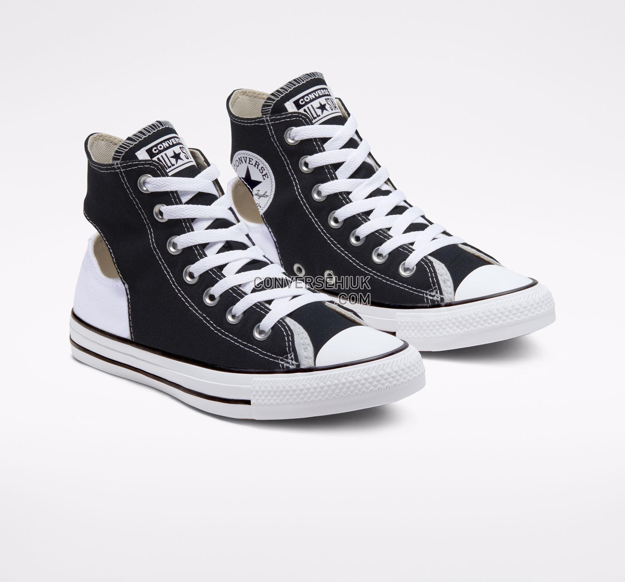 Converse Twisted Upper Chuck Taylor All Star Black/White/Black 166783F Shoes