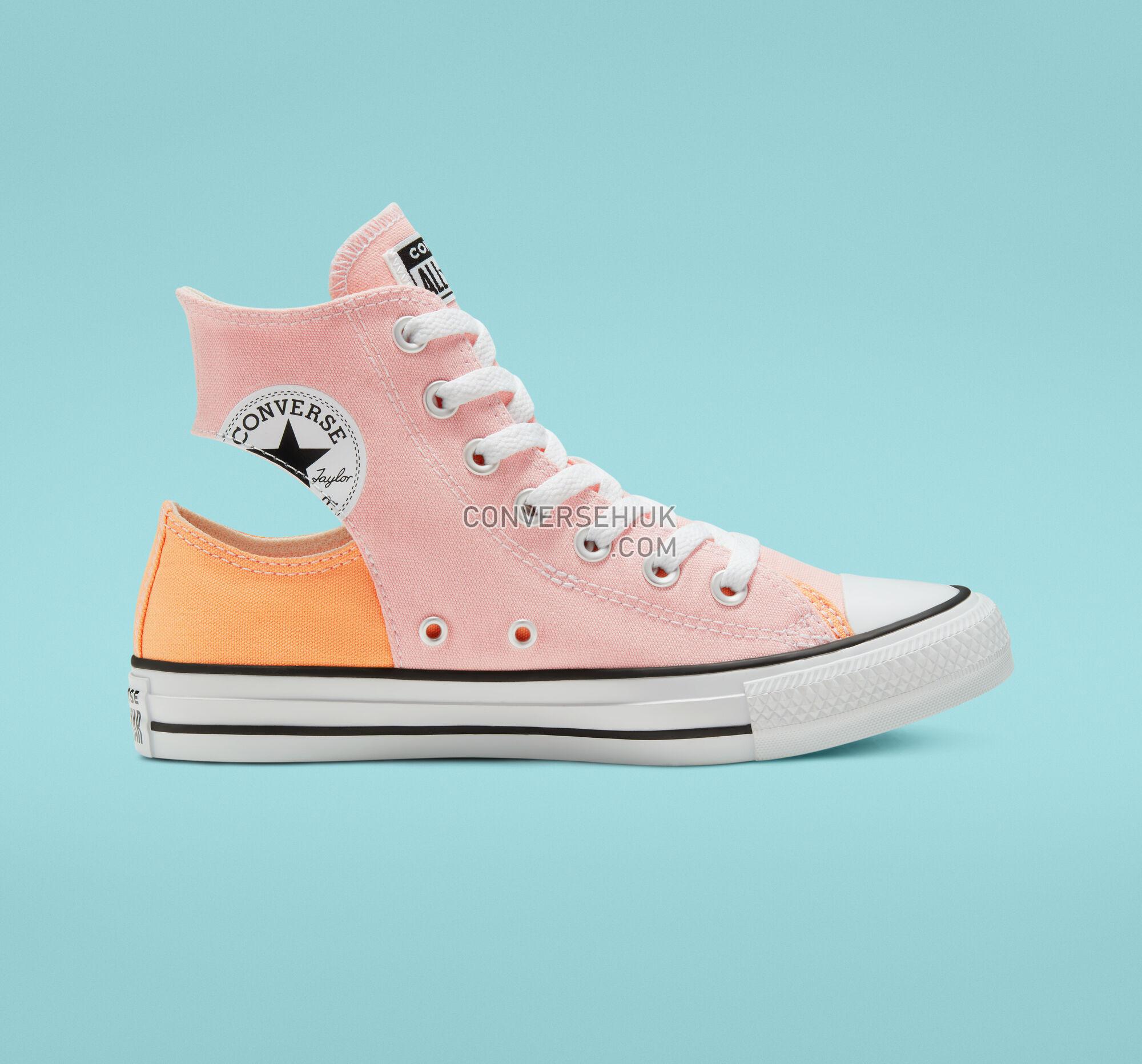 Converse Twisted Upper Chuck Taylor All Star Storm Pink/Fuel Orange/White 167717F Shoes