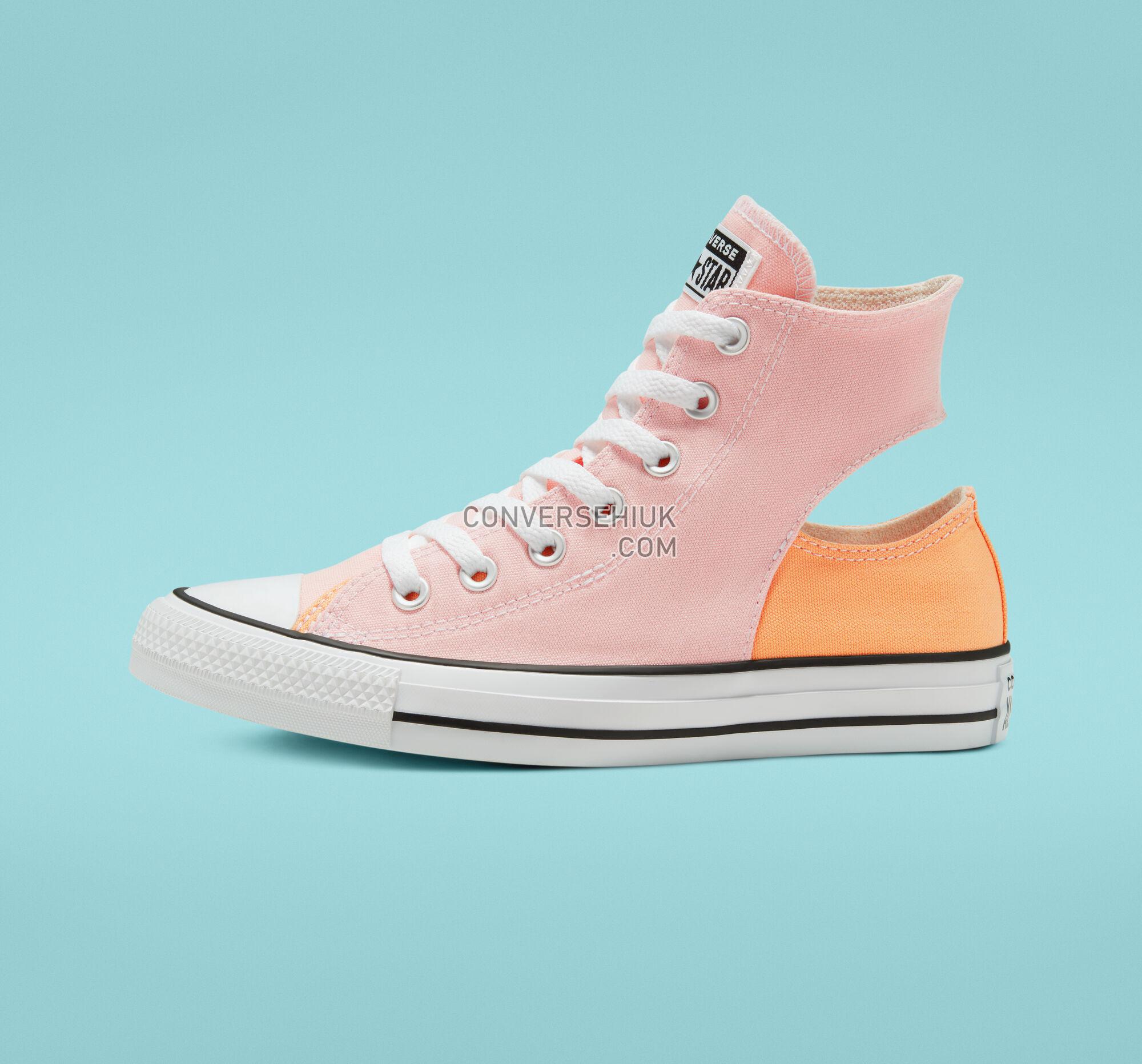 Converse Twisted Upper Chuck Taylor All Star Storm Pink/Fuel Orange/White 167717F Shoes