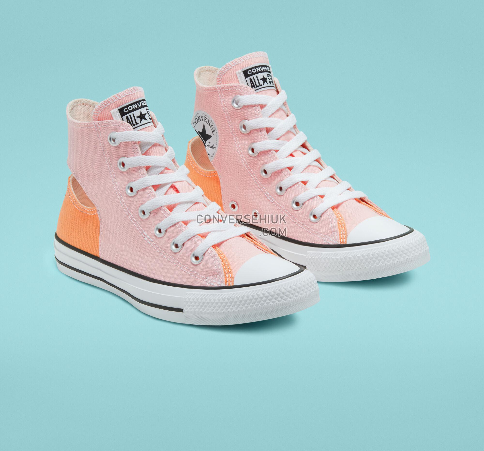 Converse Twisted Upper Chuck Taylor All Star Storm Pink/Fuel Orange/White 167717F Shoes