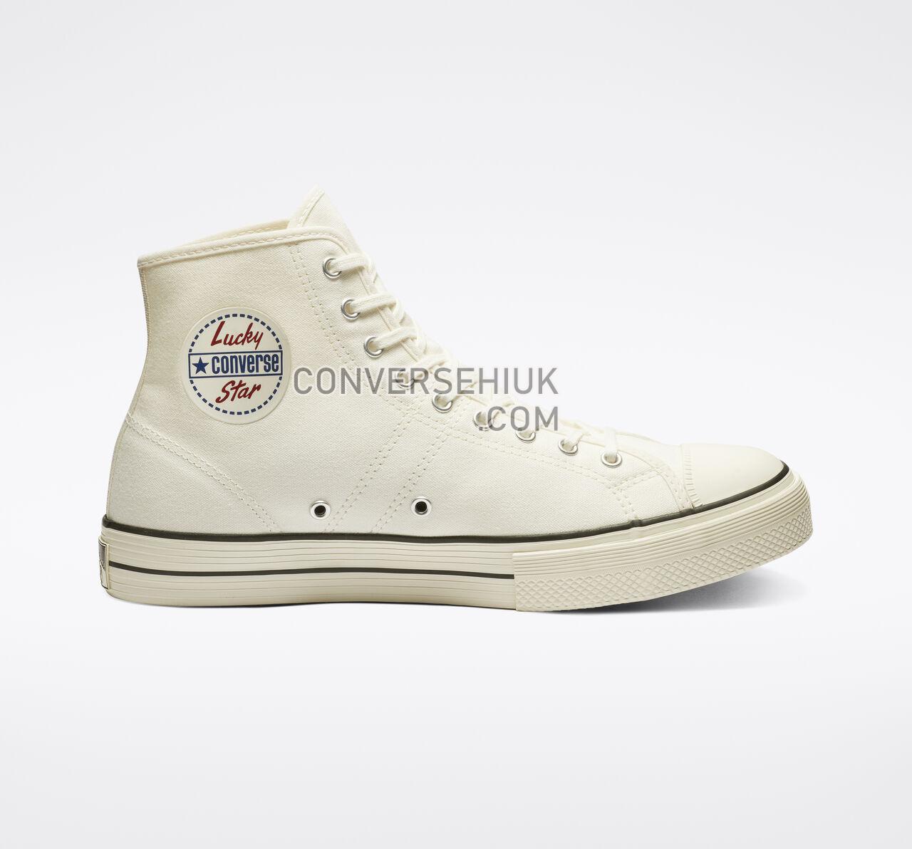 Converse Lucky Star High Top Egret/Black/Egret 163158C Shoes