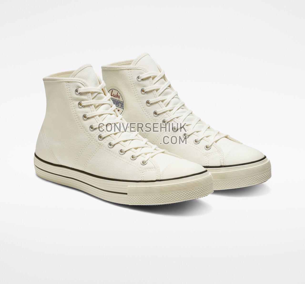 Converse Lucky Star High Top Egret/Black/Egret 163158C Shoes