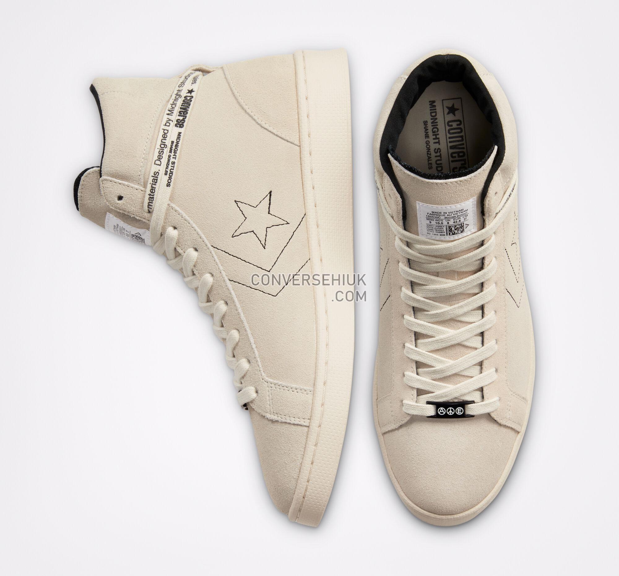 Converse Midnight Studios Pro Leather White/Egret/Black 165630C Shoes