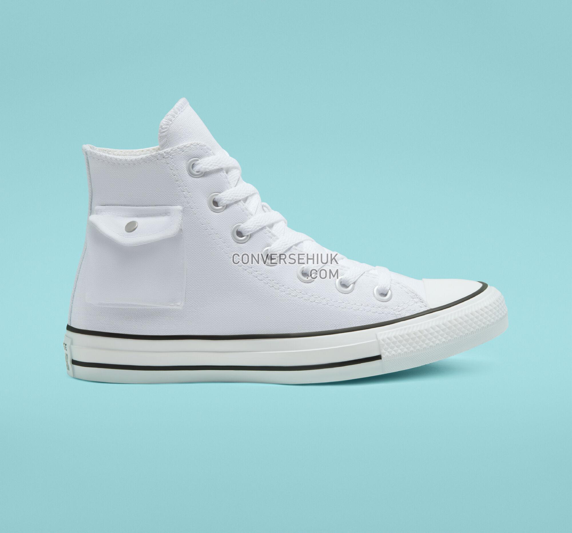 Converse Side Pocket Chuck Taylor All Star White/Black/White 167045F Shoes