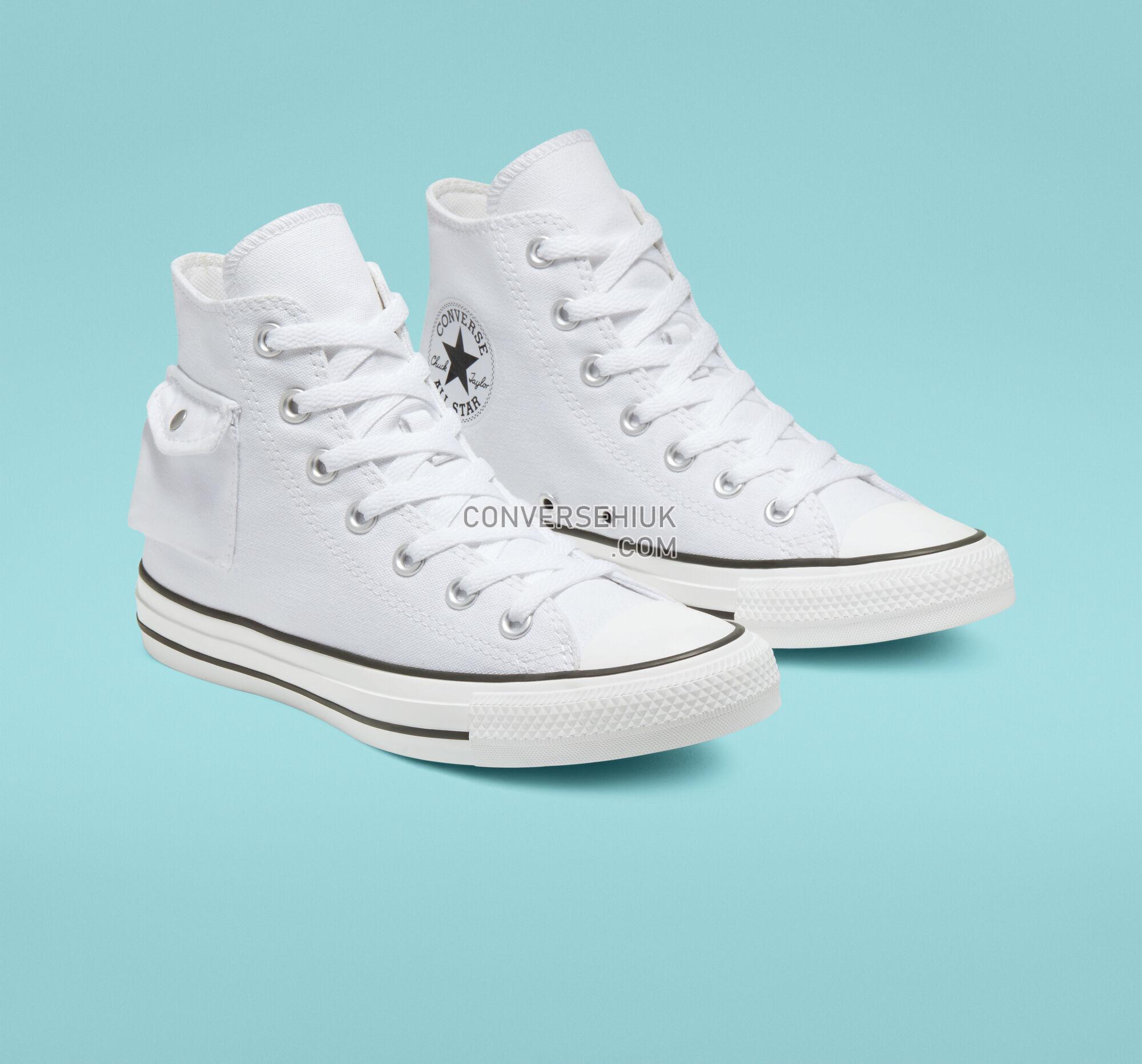 Converse Side Pocket Chuck Taylor All Star White/Black/White 167045F Shoes