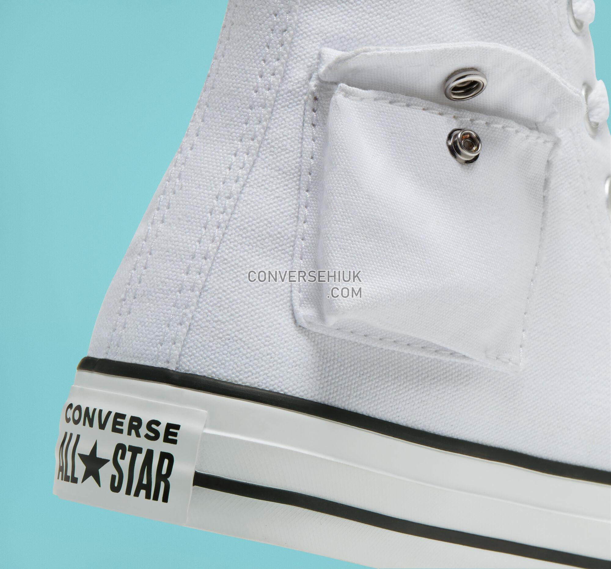 Converse Side Pocket Chuck Taylor All Star White/Black/White 167045F Shoes