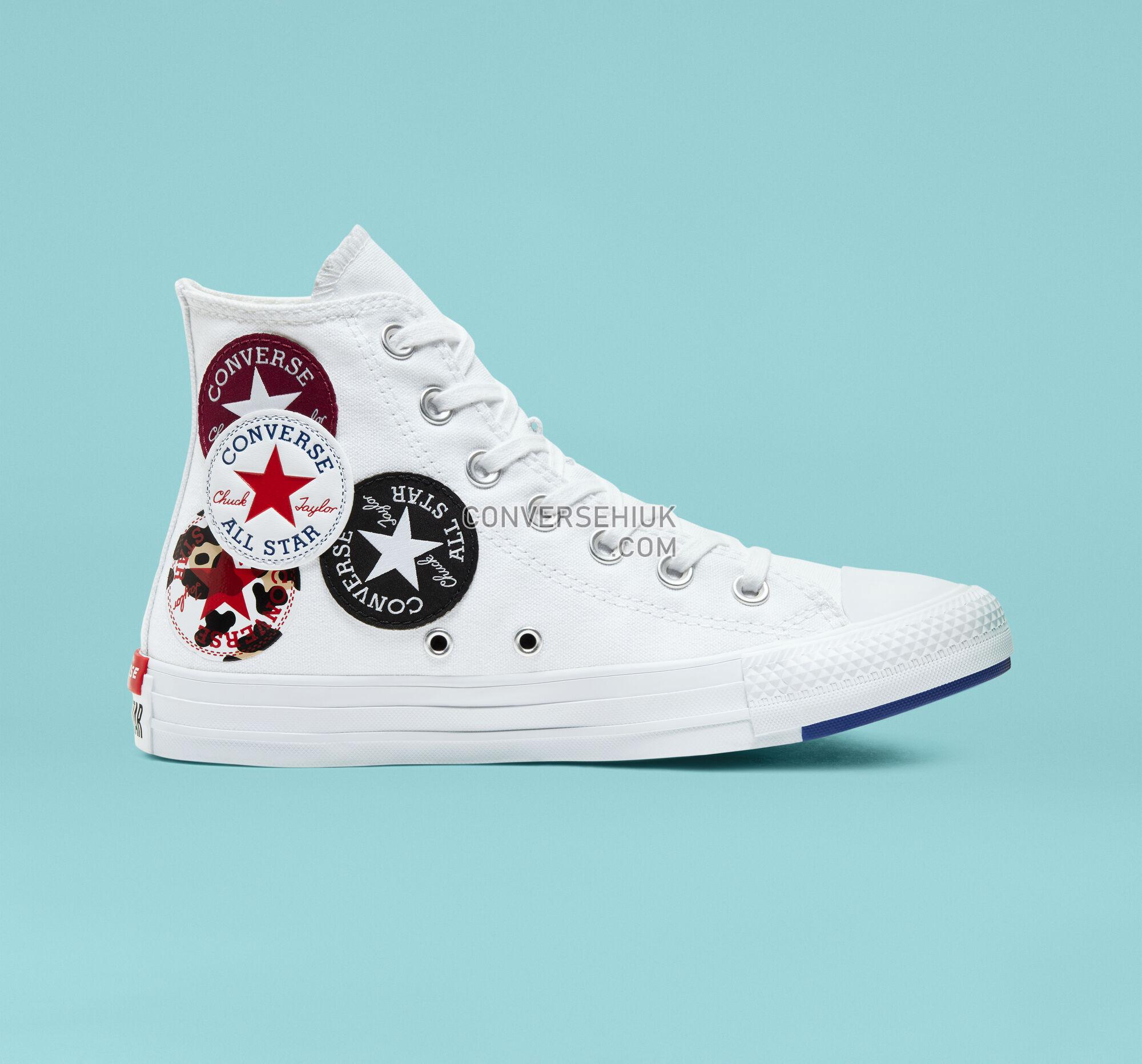 Converse Logo Play Chuck Taylor All Star White/Rush Blue/Rose Maroon 166735C Shoes