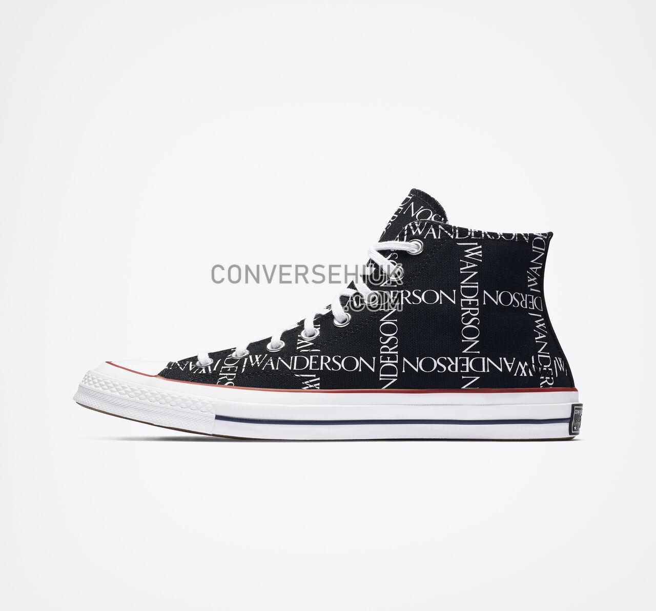 Converse x JW Anderson Chuck 70 Grid Black/White/Insignia Red 160807C Shoes