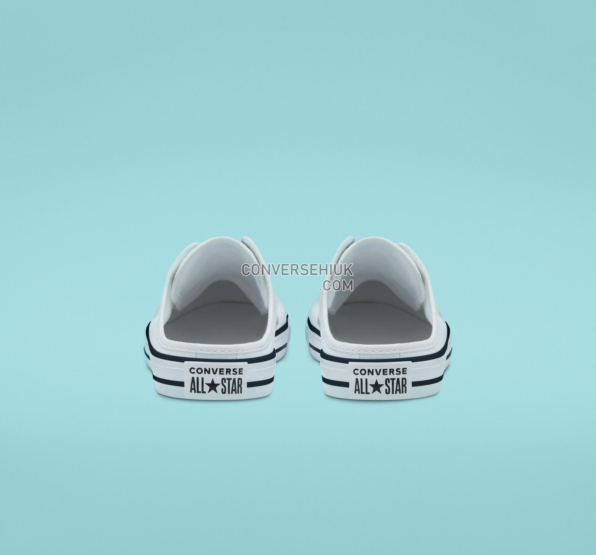 Converse Seasonal Color Chuck Taylor All Star Dainty Mule Slip White/White/Black 567946F Shoes