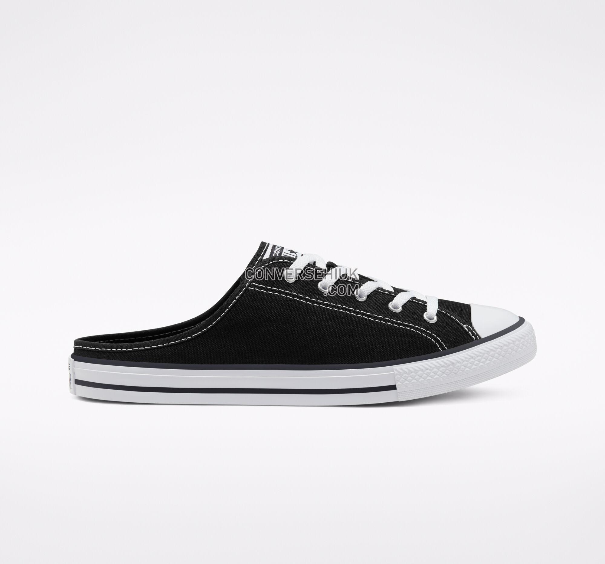 Converse Seasonal Color Chuck Taylor All Star Dainty Mule Slip Black/Black/White 567945F Shoes