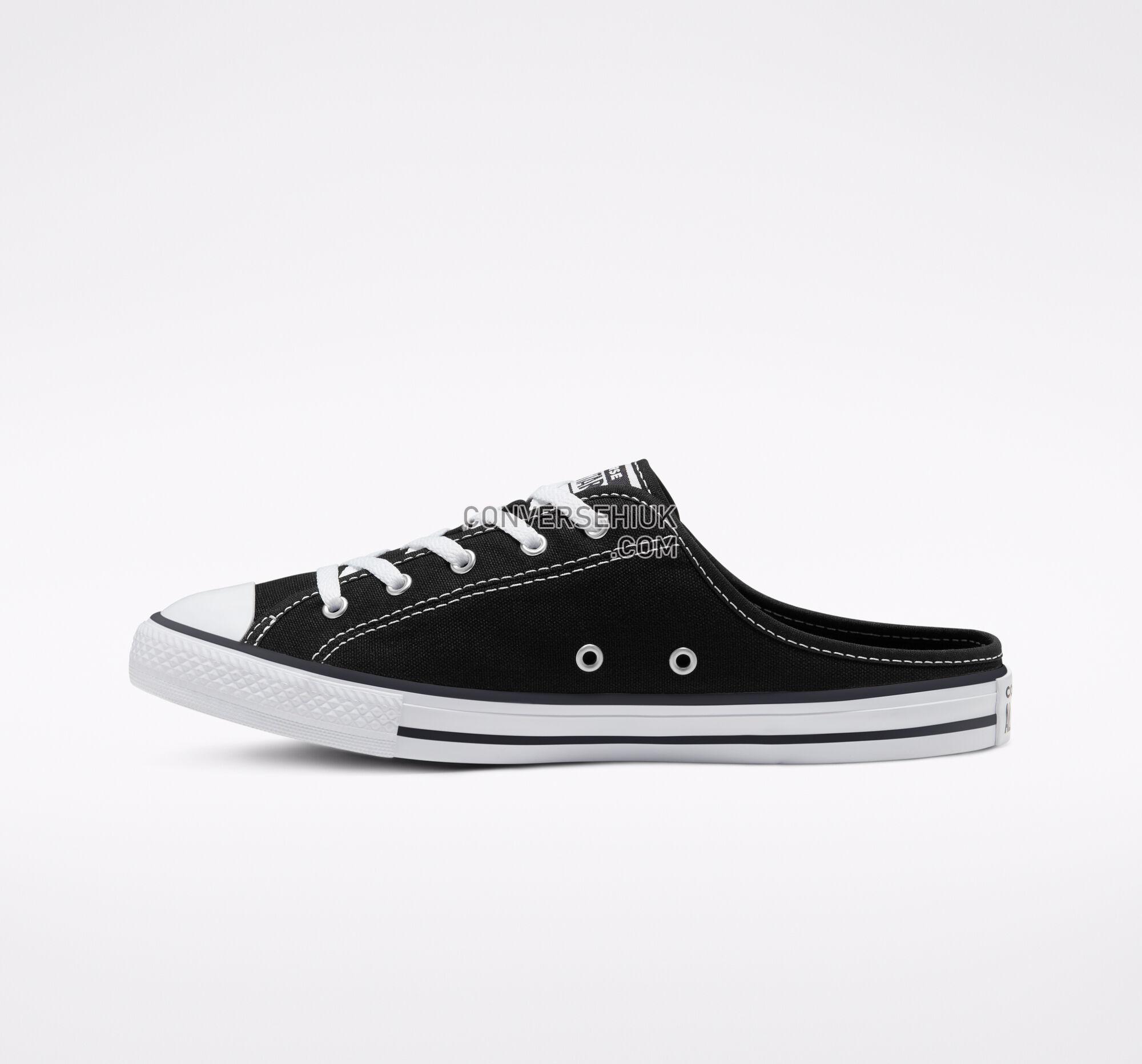 Converse Seasonal Color Chuck Taylor All Star Dainty Mule Slip Black/Black/White 567945F Shoes