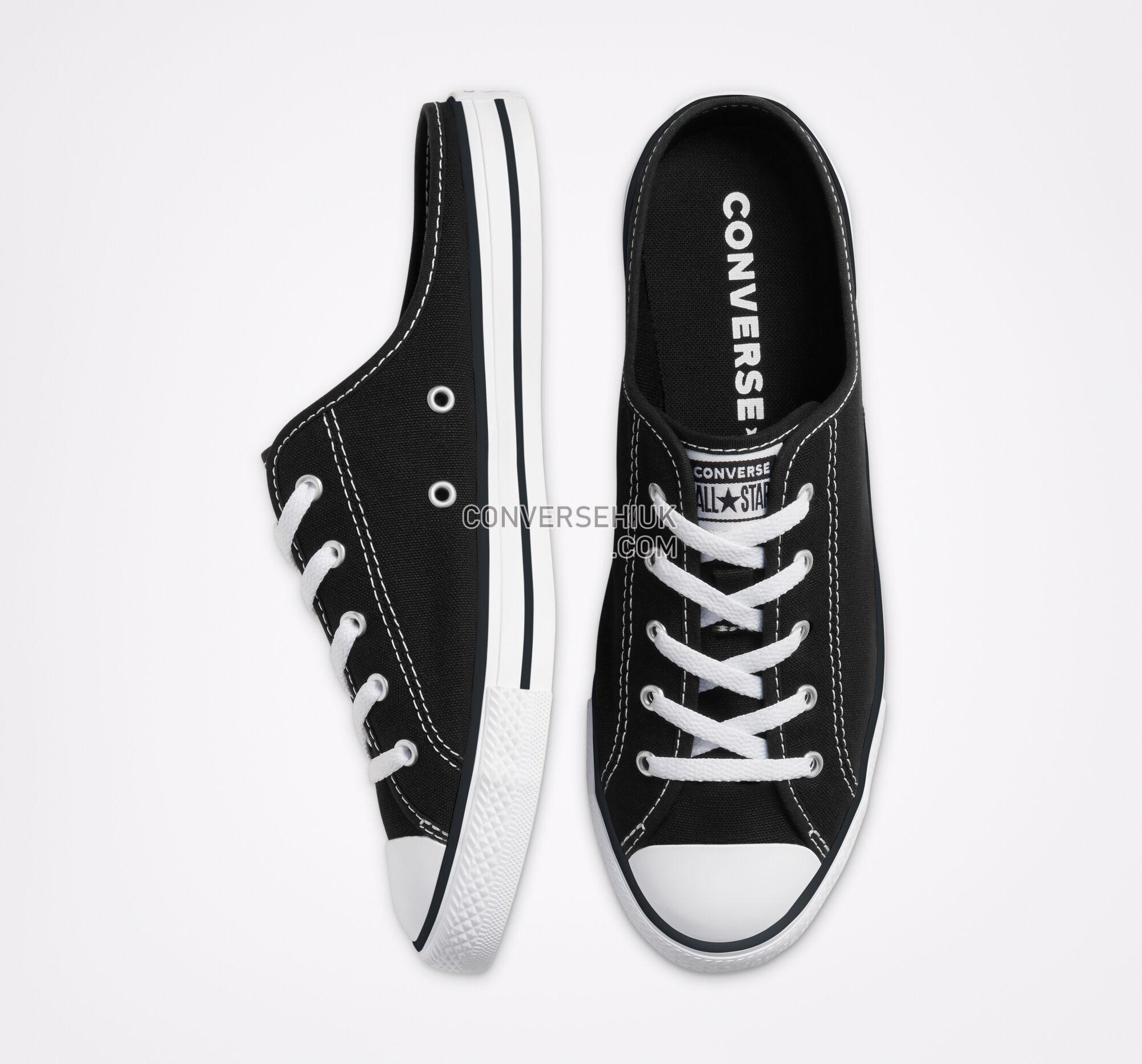 Converse Seasonal Color Chuck Taylor All Star Dainty Mule Slip Black/Black/White 567945F Shoes