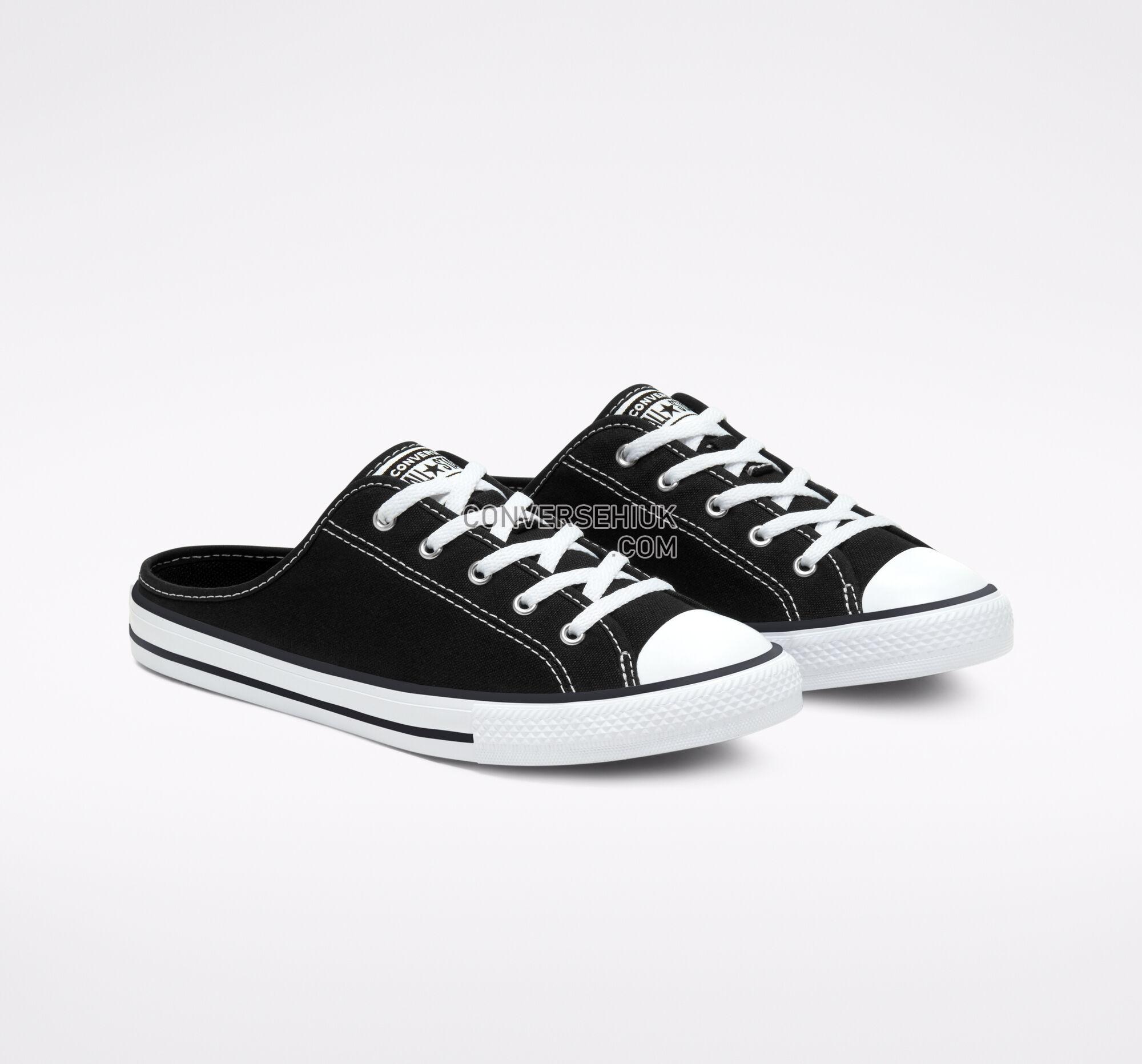 Converse Seasonal Color Chuck Taylor All Star Dainty Mule Slip Black/Black/White 567945F Shoes