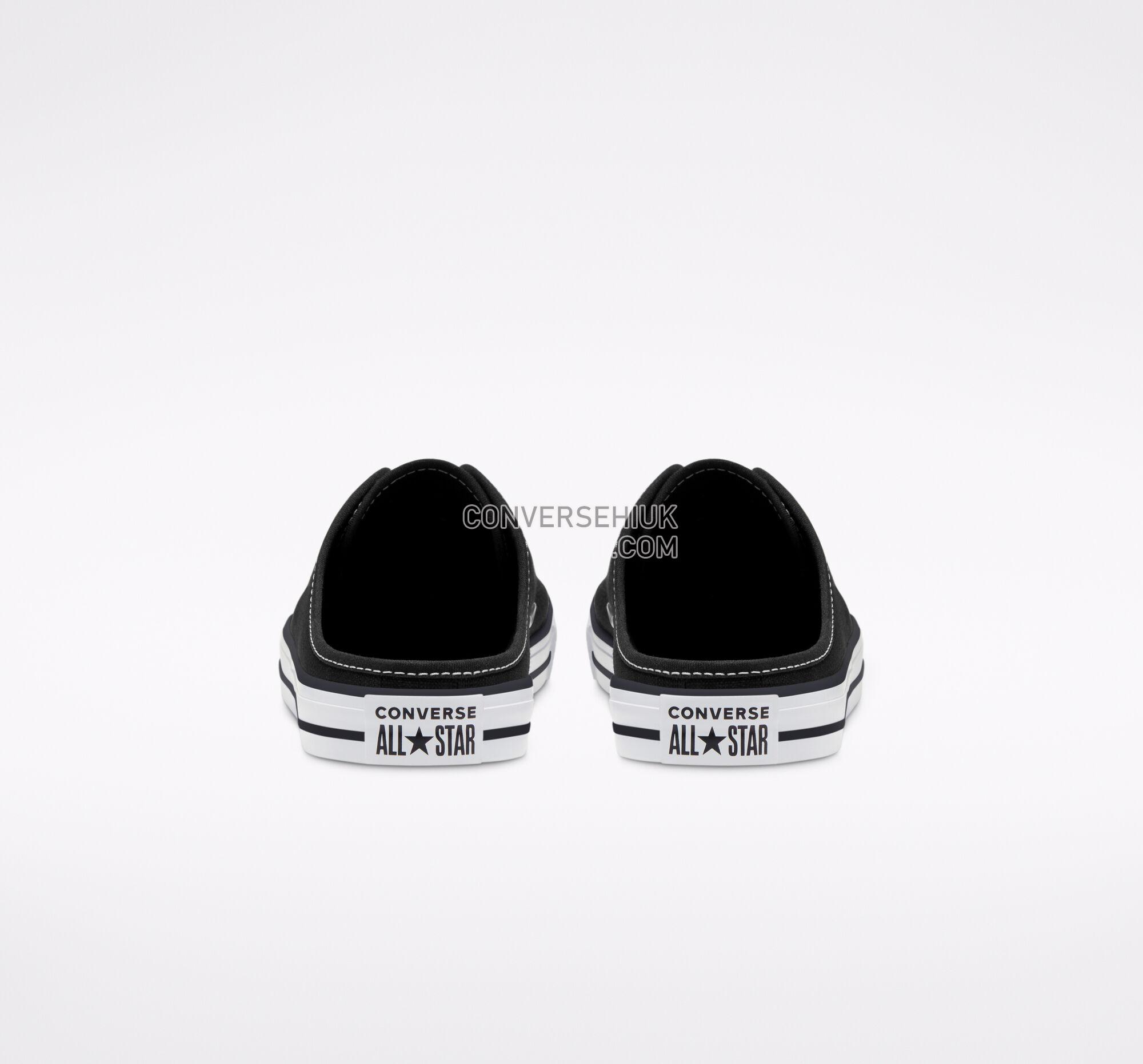 Converse Seasonal Color Chuck Taylor All Star Dainty Mule Slip Black/Black/White 567945F Shoes