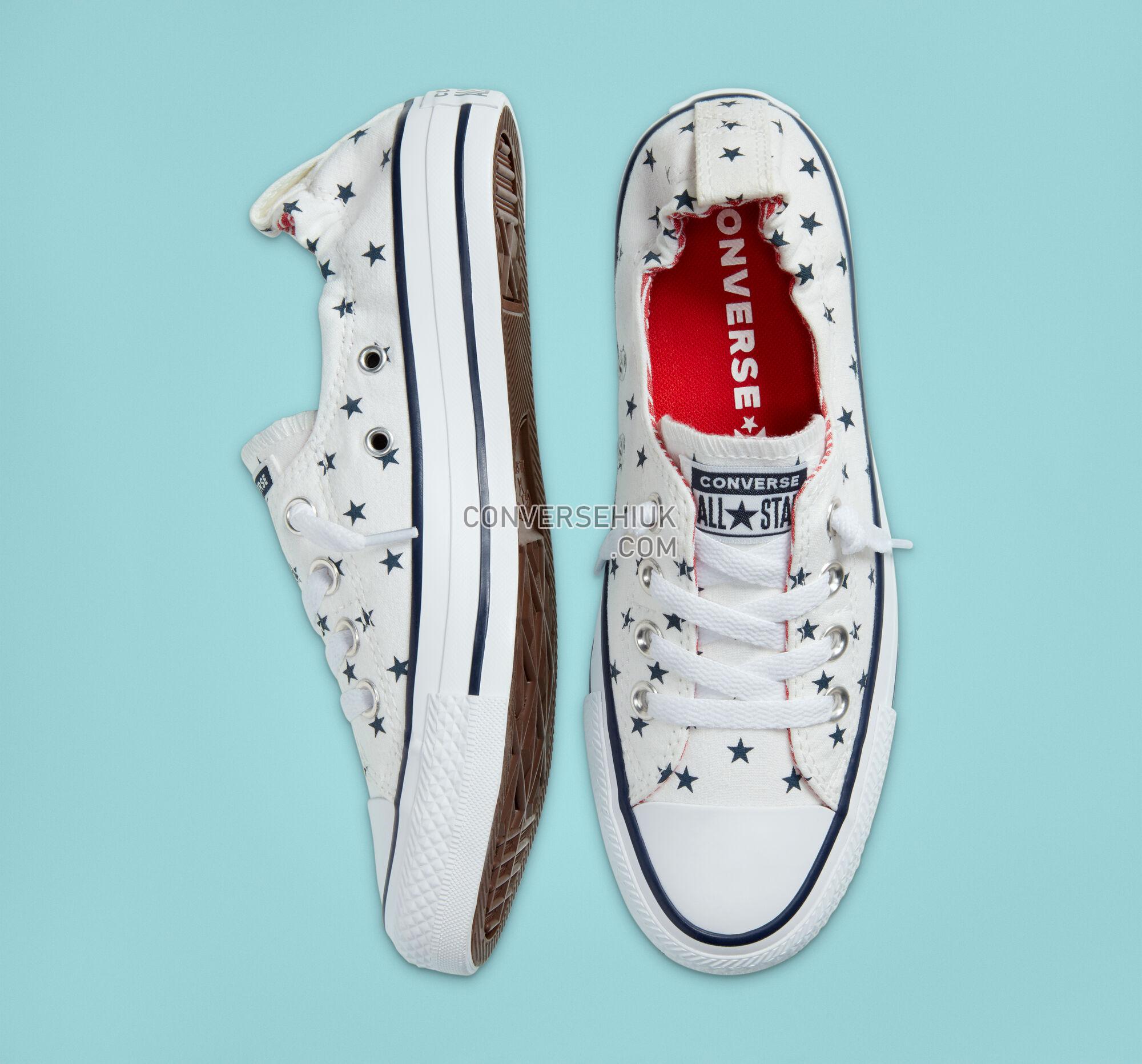 Converse Stars Stripes Chuck Taylor All Star Shoreline Slip White/Obsidian/University Red 567731F Shoes