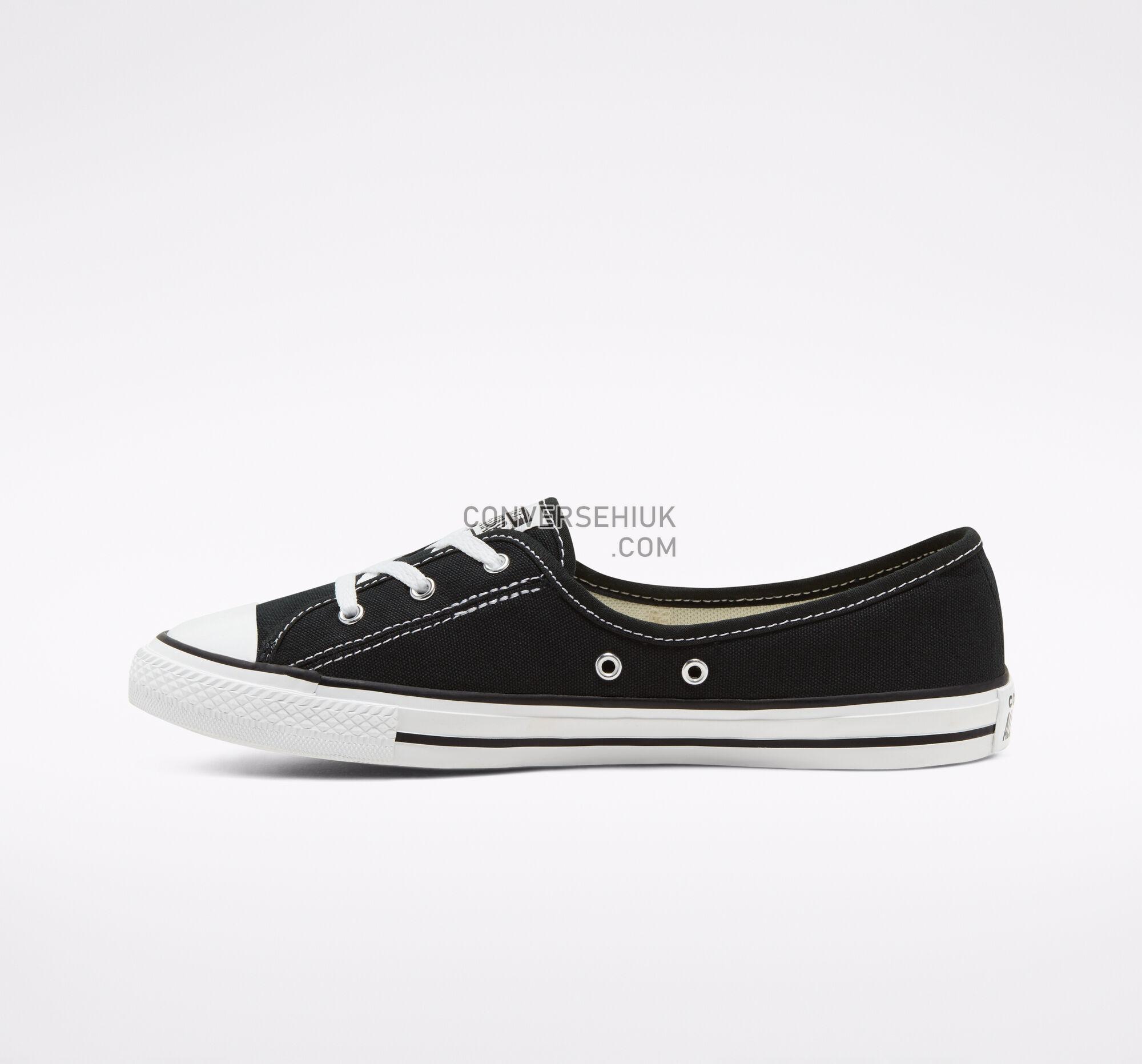 Converse Ballet Lace Chuck Taylor All Star Slip Black/White/Black 566775F Shoes