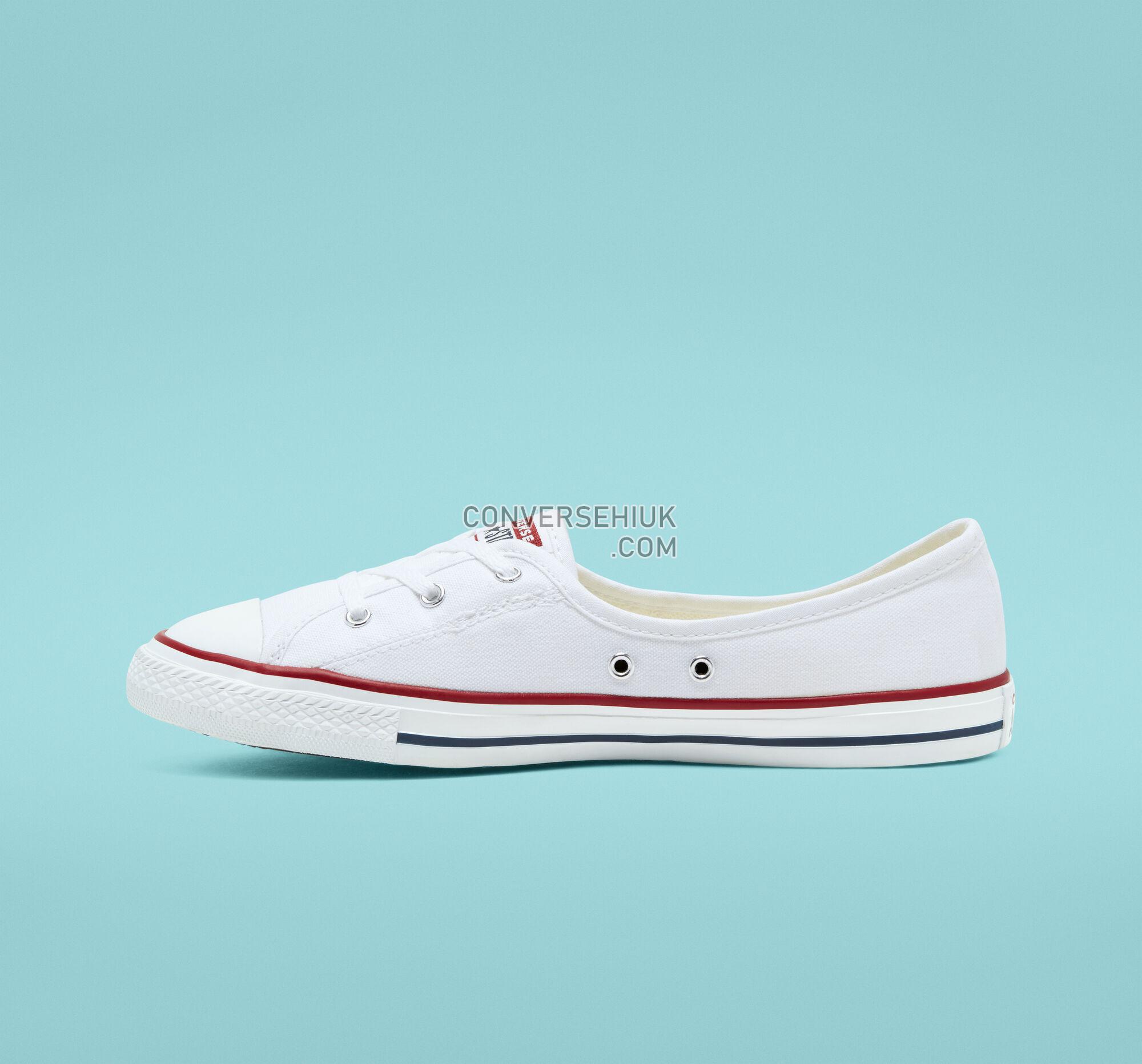 Converse Ballet Lace Chuck Taylor All Star Slip White/Garnet/Navy 566774F Shoes