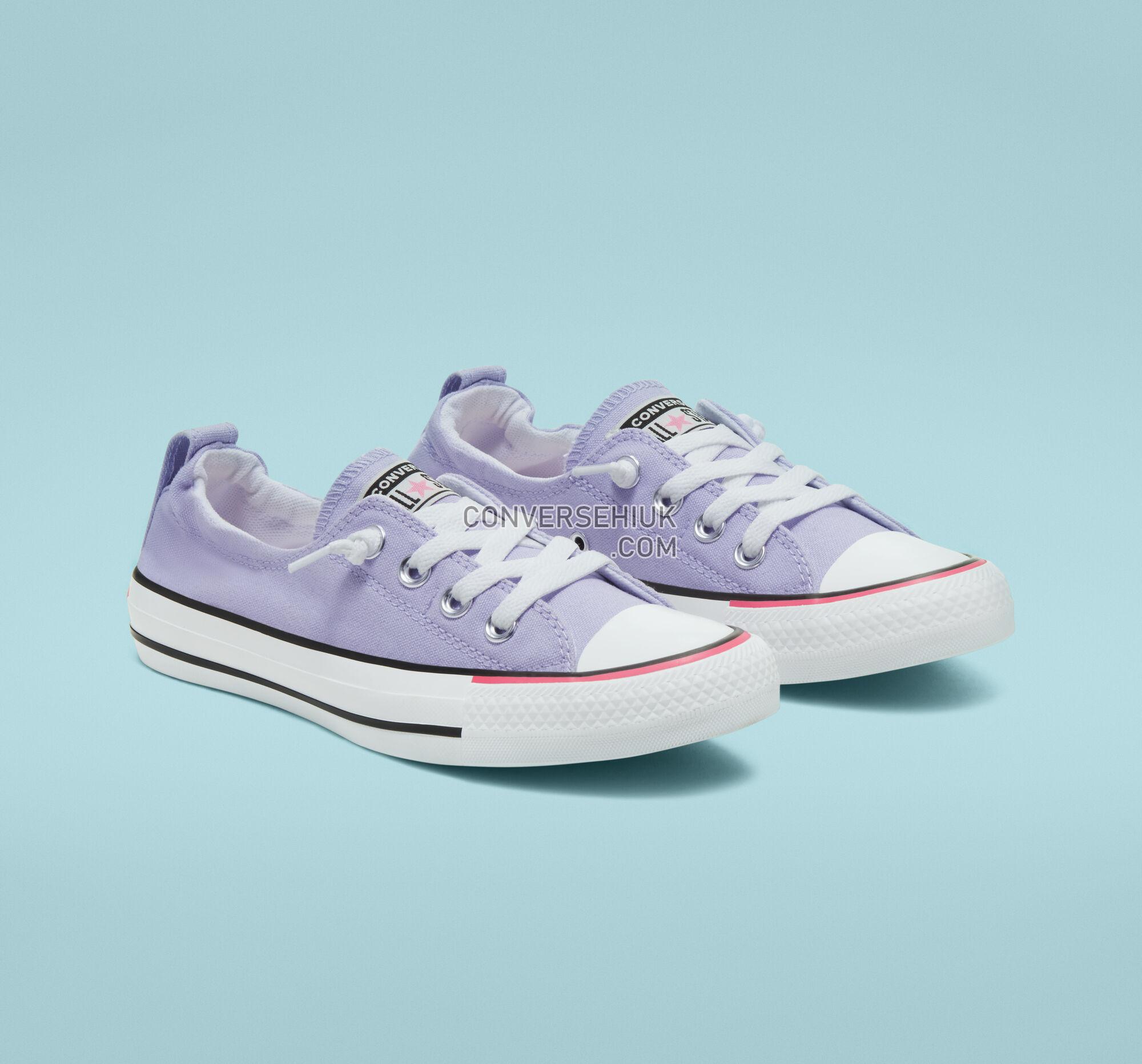 Converse Sunblocked Chuck Taylor All Star Shoreline Slip Moonstone Violet/White/Black 567733F Shoes