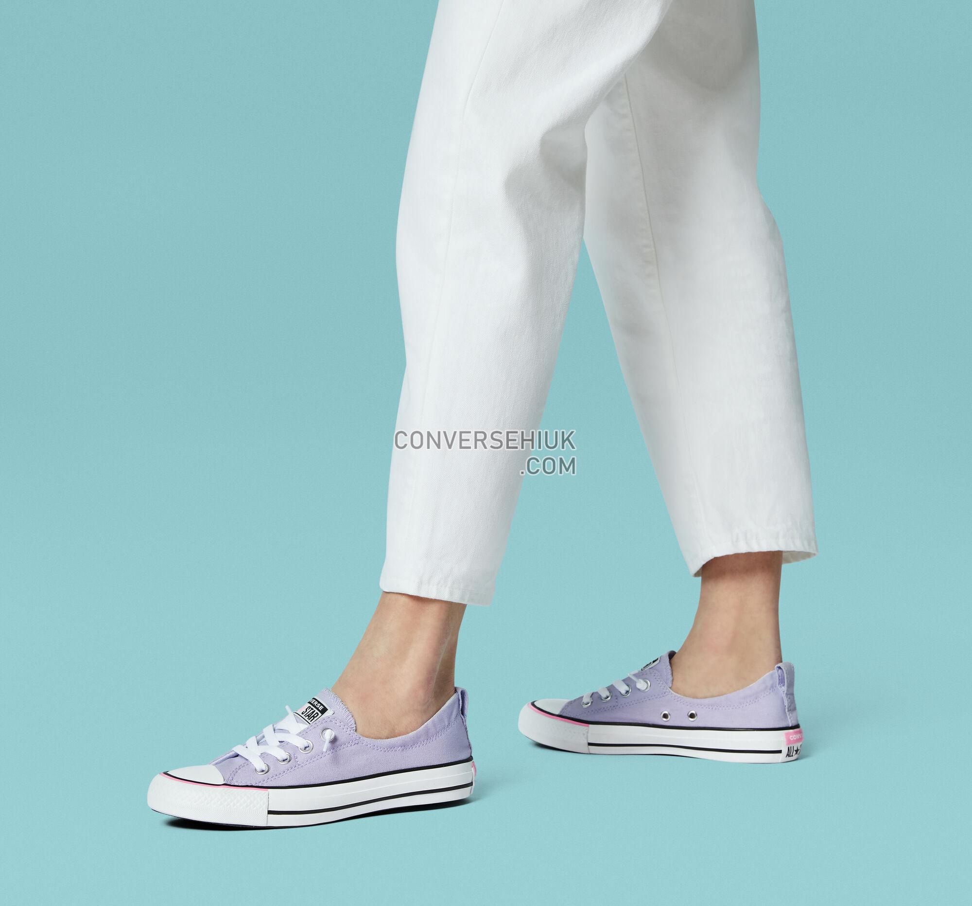 Converse Sunblocked Chuck Taylor All Star Shoreline Slip Moonstone Violet/White/Black 567733F Shoes