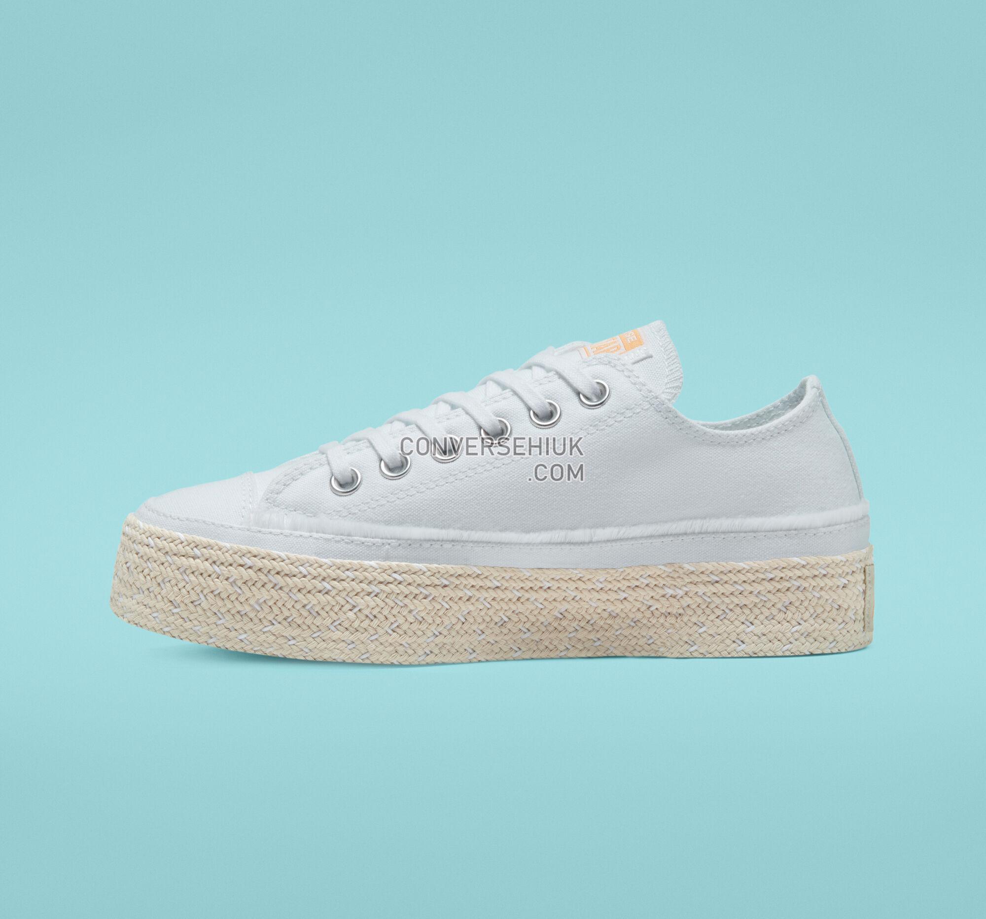 Converse Trail to Cove Espadrille Chuck Taylor All Star White/Black/Natural 567686C Shoes