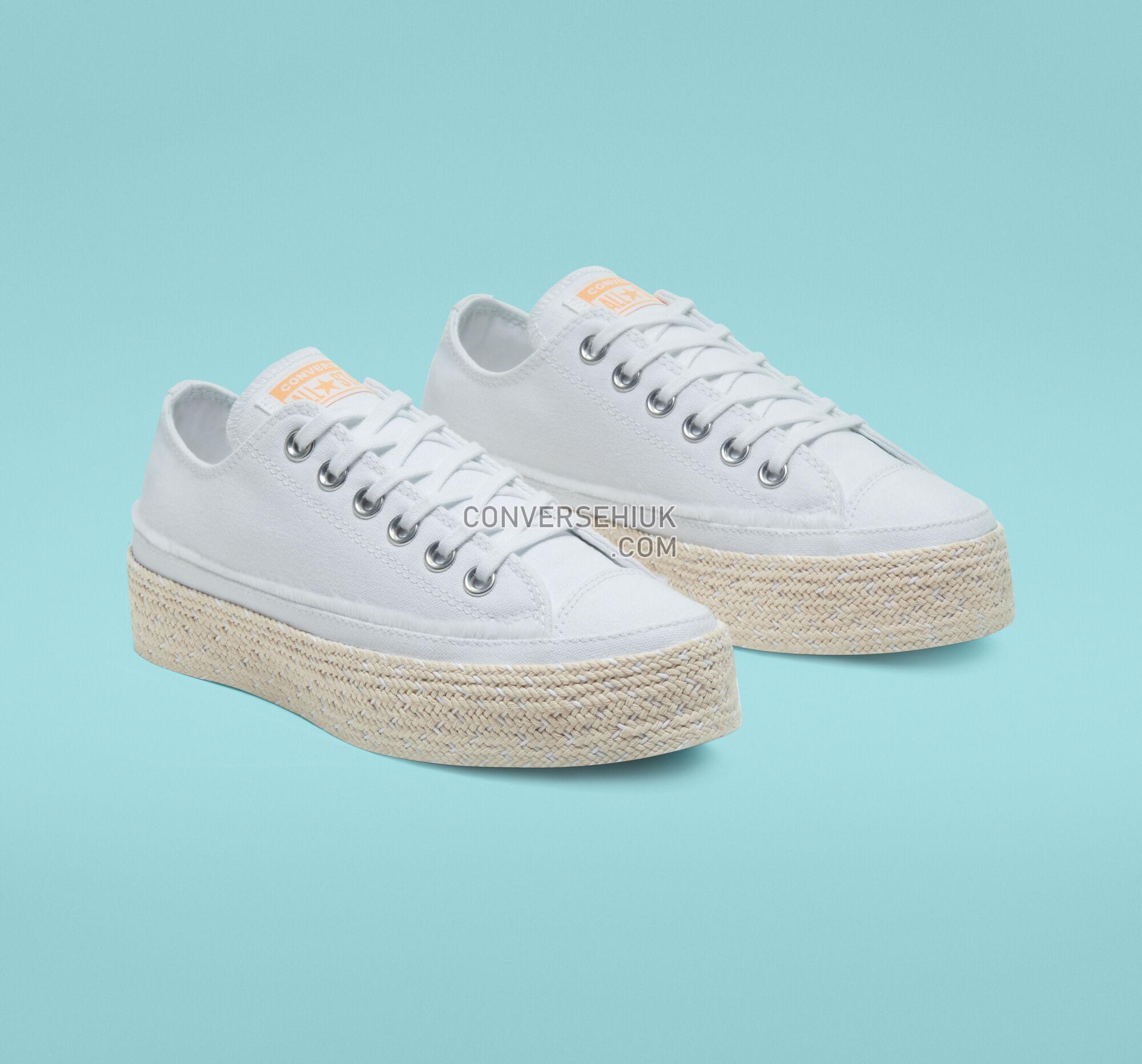 Converse Trail to Cove Espadrille Chuck Taylor All Star White/Black/Natural 567686C Shoes