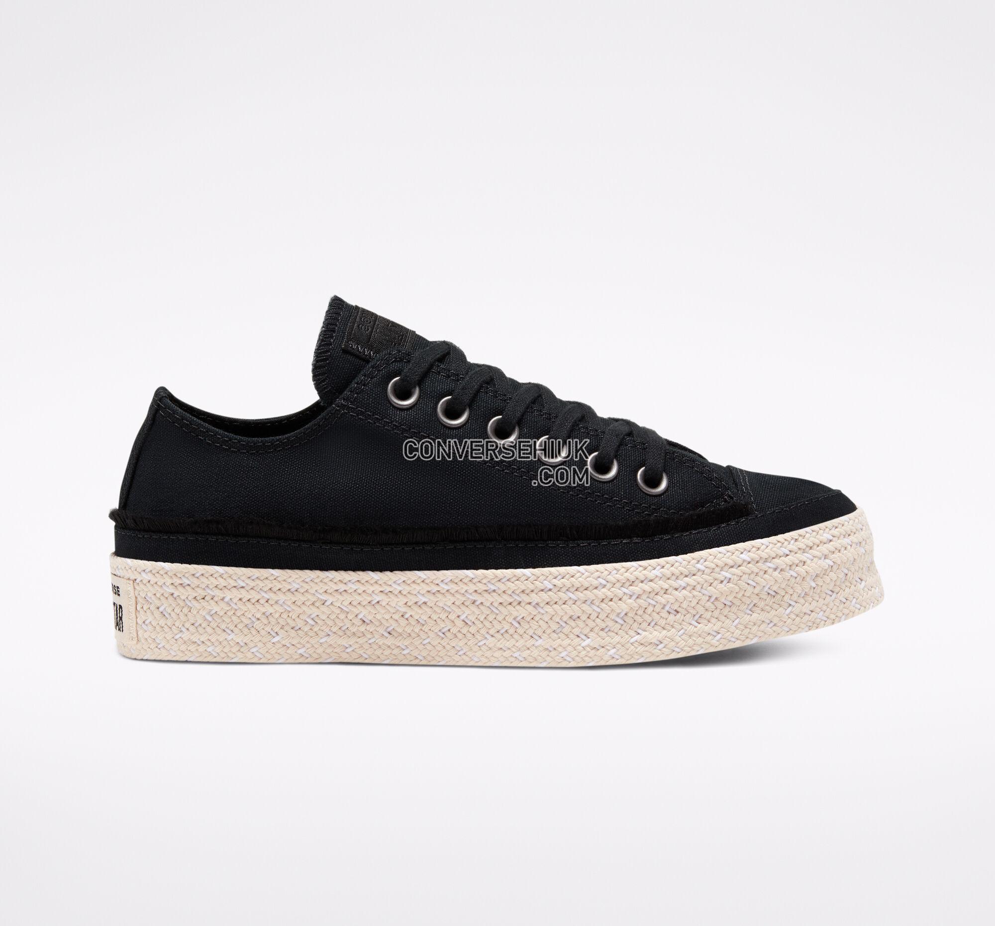 Converse Trail to Cove Espadrille Chuck Taylor All Star Black/White/Natural 567685C Shoes