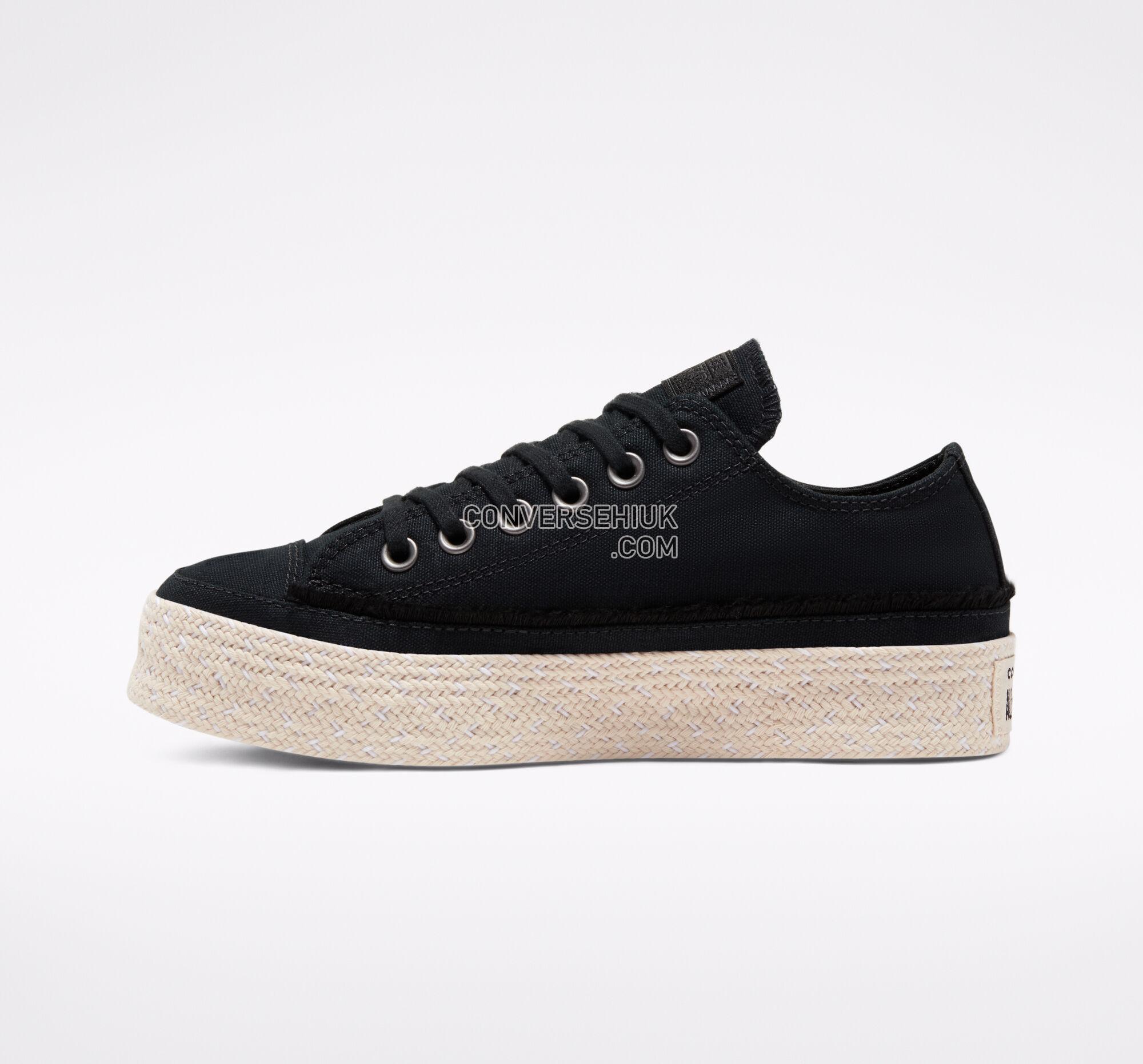 Converse Trail to Cove Espadrille Chuck Taylor All Star Black/White/Natural 567685C Shoes