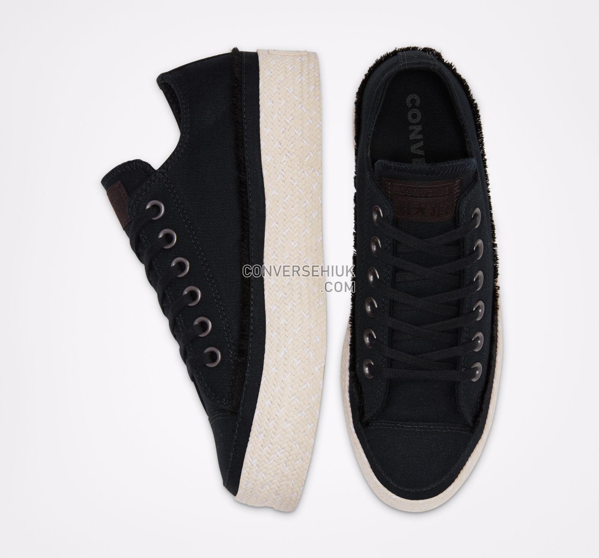 Converse Trail to Cove Espadrille Chuck Taylor All Star Black/White/Natural 567685C Shoes