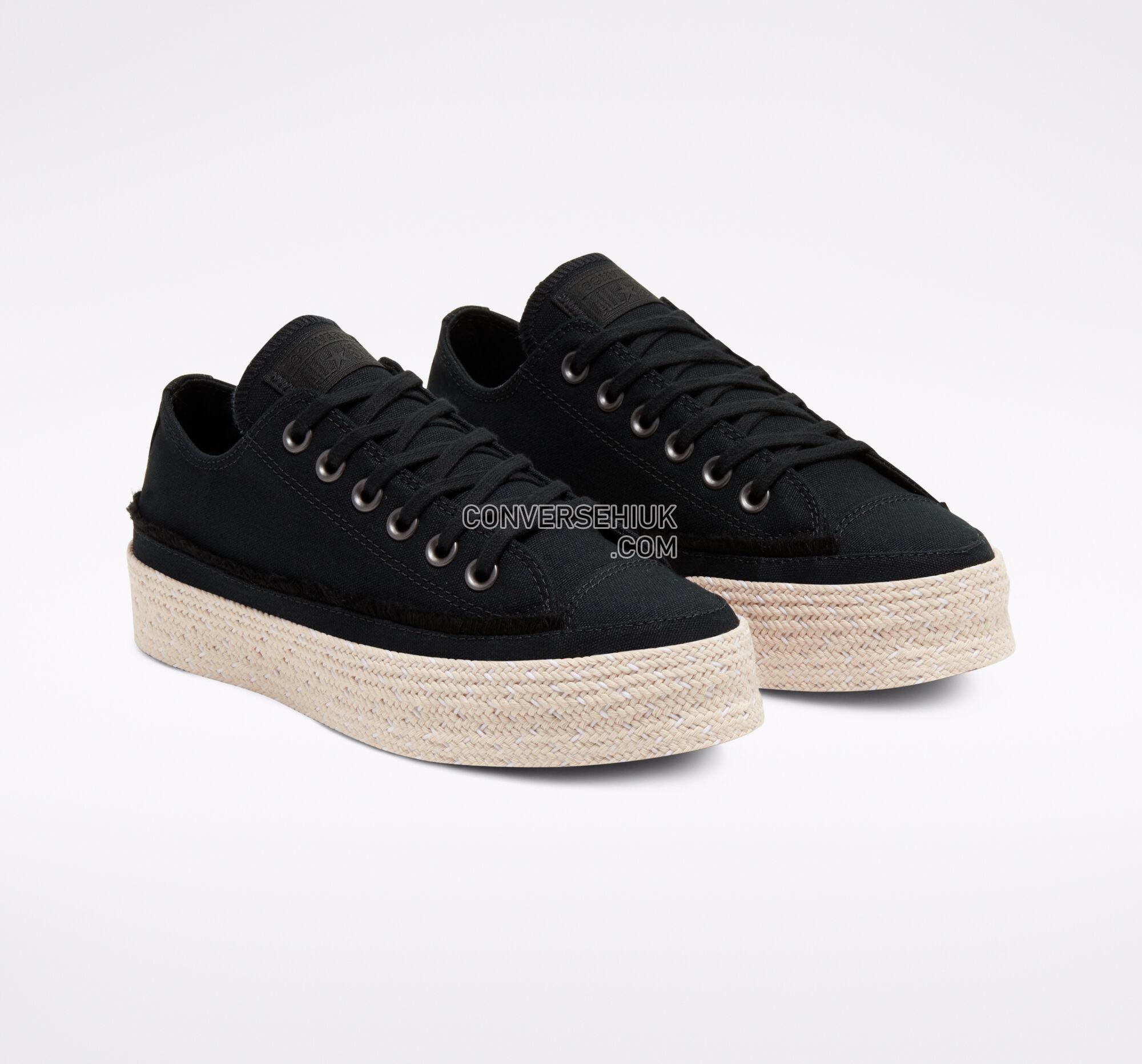 Converse Trail to Cove Espadrille Chuck Taylor All Star Black/White/Natural 567685C Shoes