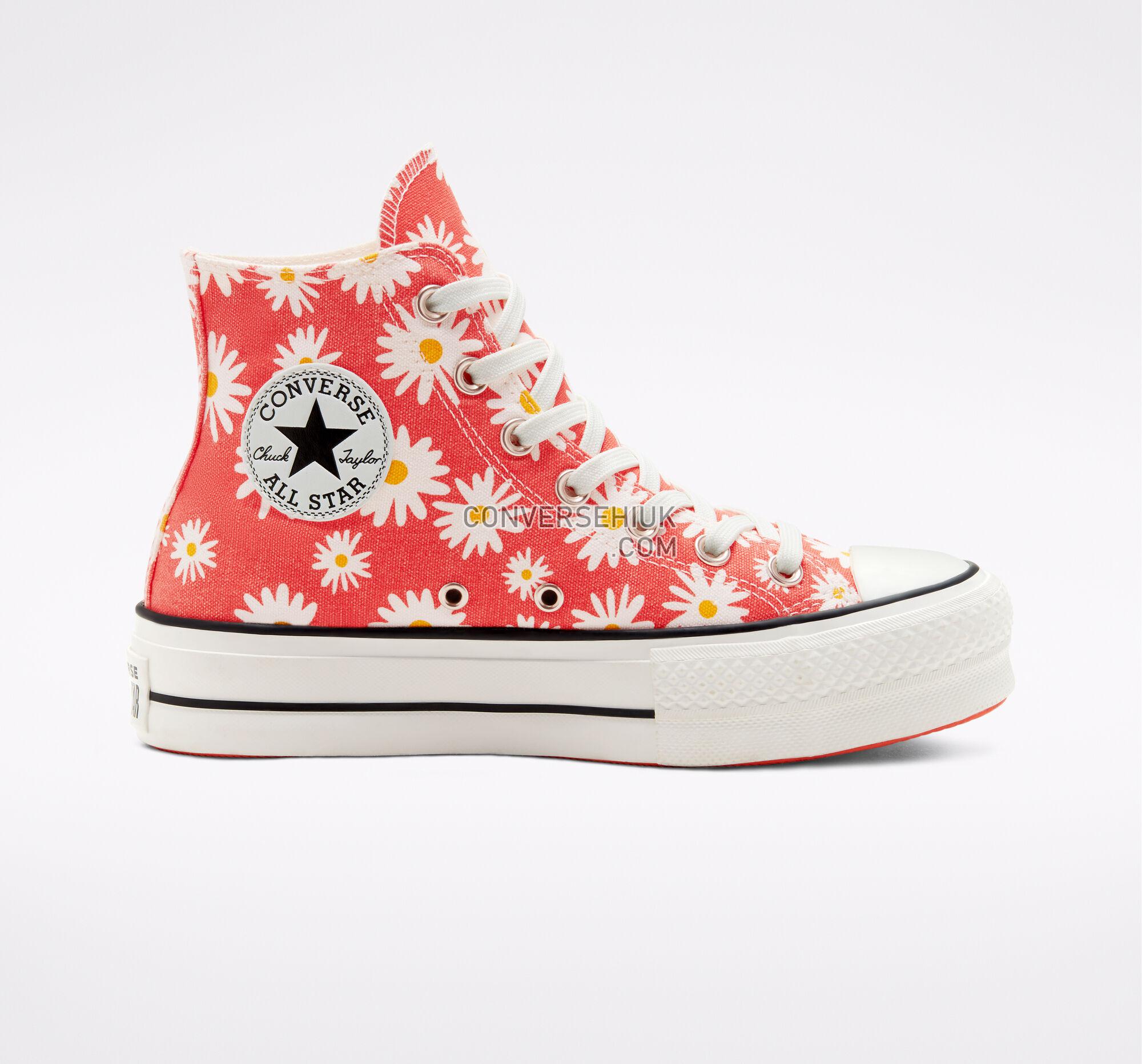 Converse Camp Daisies Platform Chuck Taylor All Star Red/White/Yellow 568930C Shoes