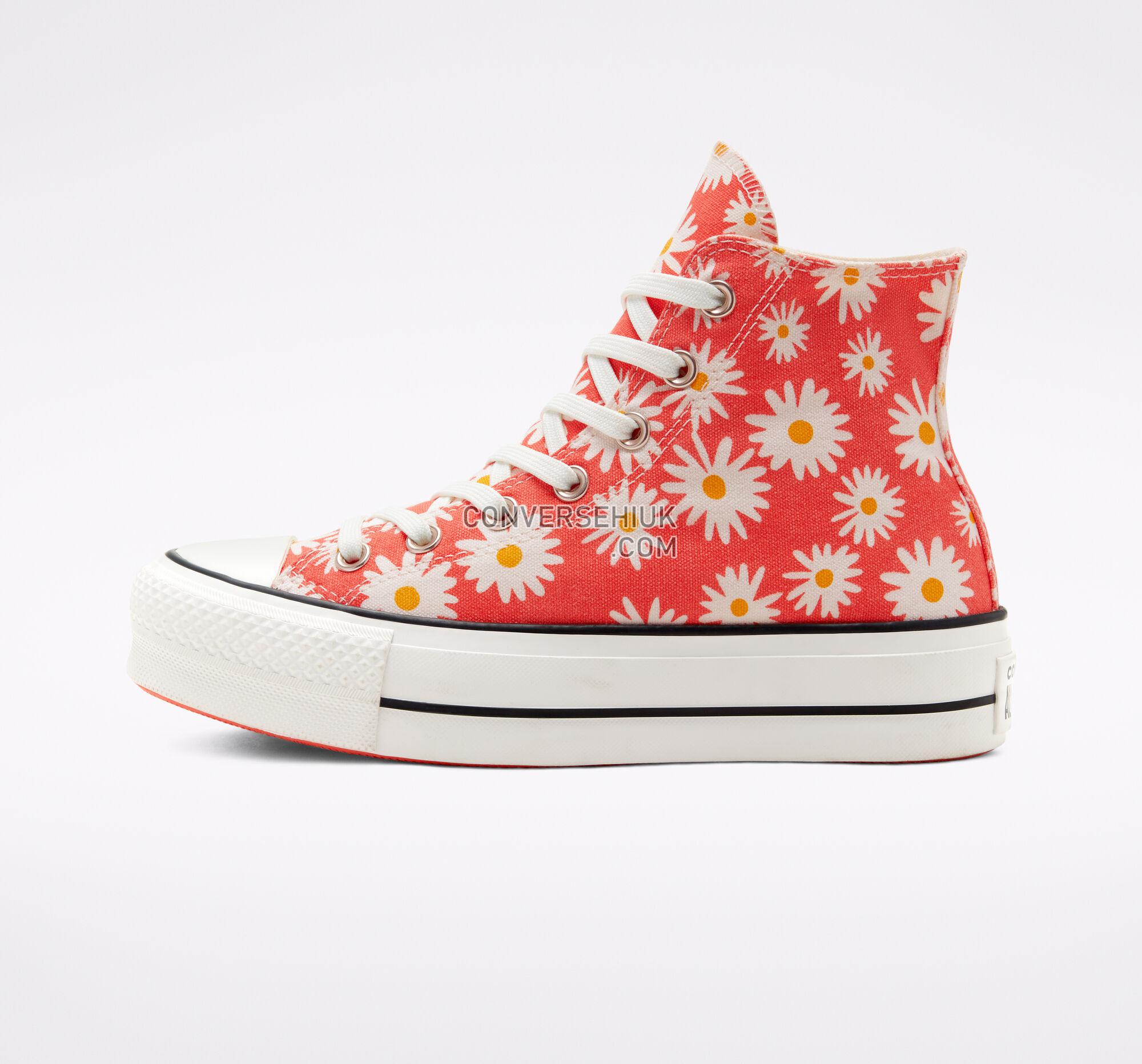 Converse Camp Daisies Platform Chuck Taylor All Star Red/White/Yellow 568930C Shoes