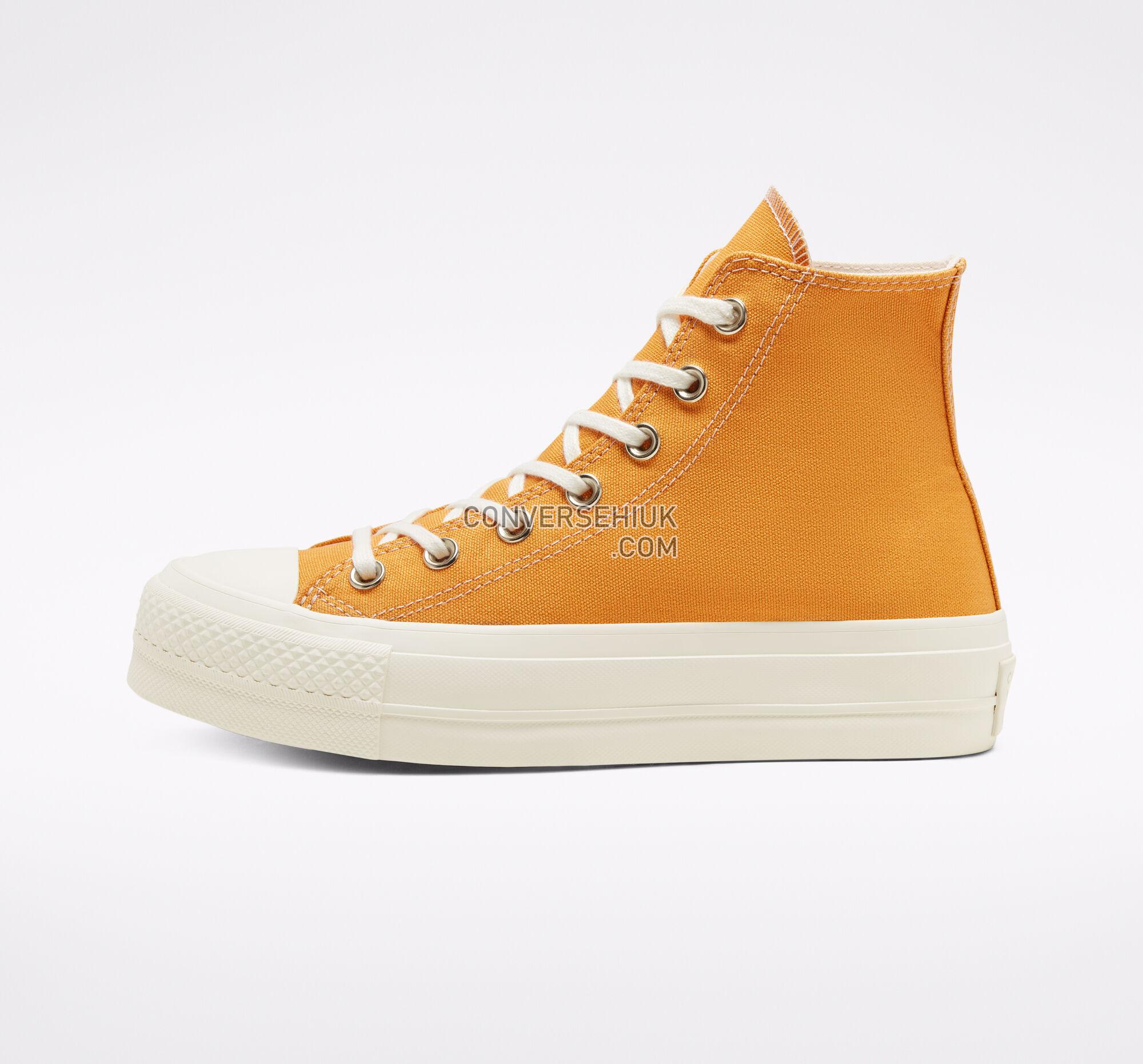 Converse Elevated Gold Platform Chuck Taylor All Star Sunflower Gold/Egret/Gold 568379C Shoes